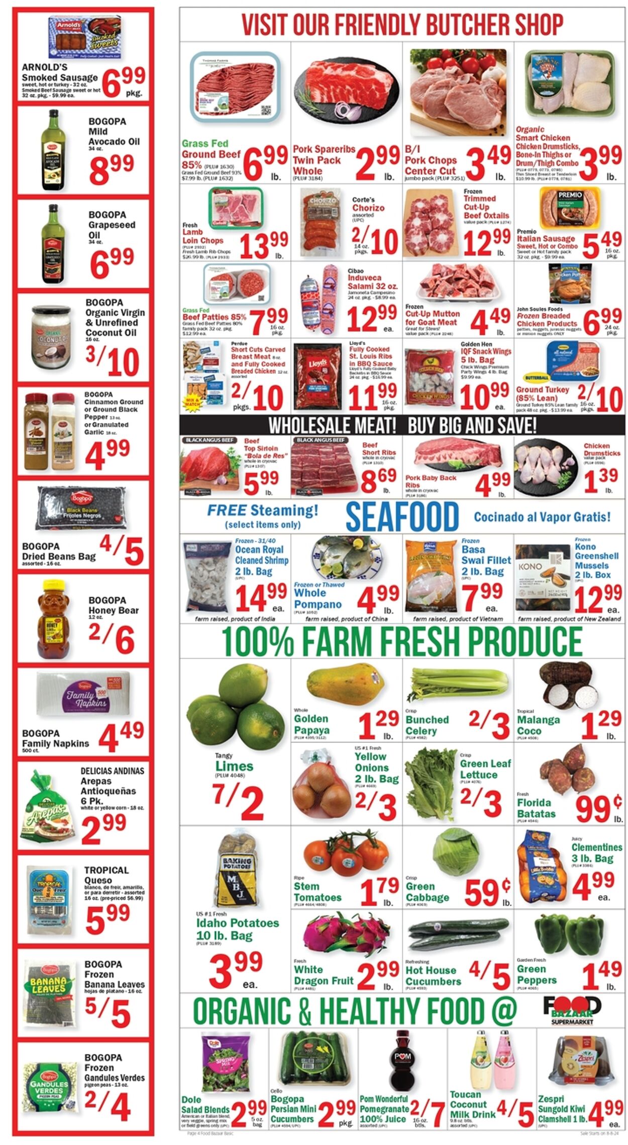 Weekly ad Food Bazaar 08/08/2024 - 08/14/2024