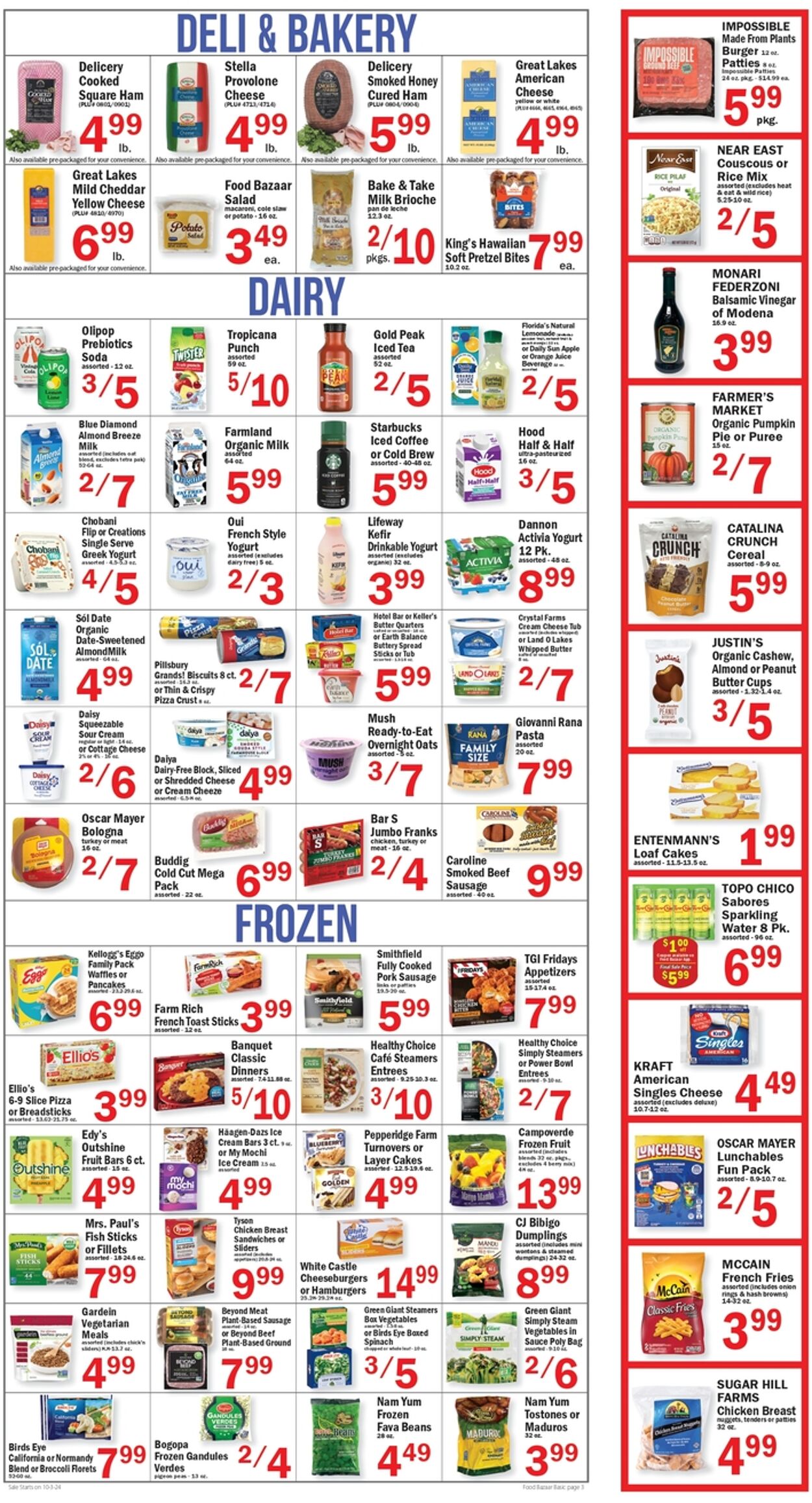 Weekly ad Food Bazaar 10/03/2024 - 10/09/2024