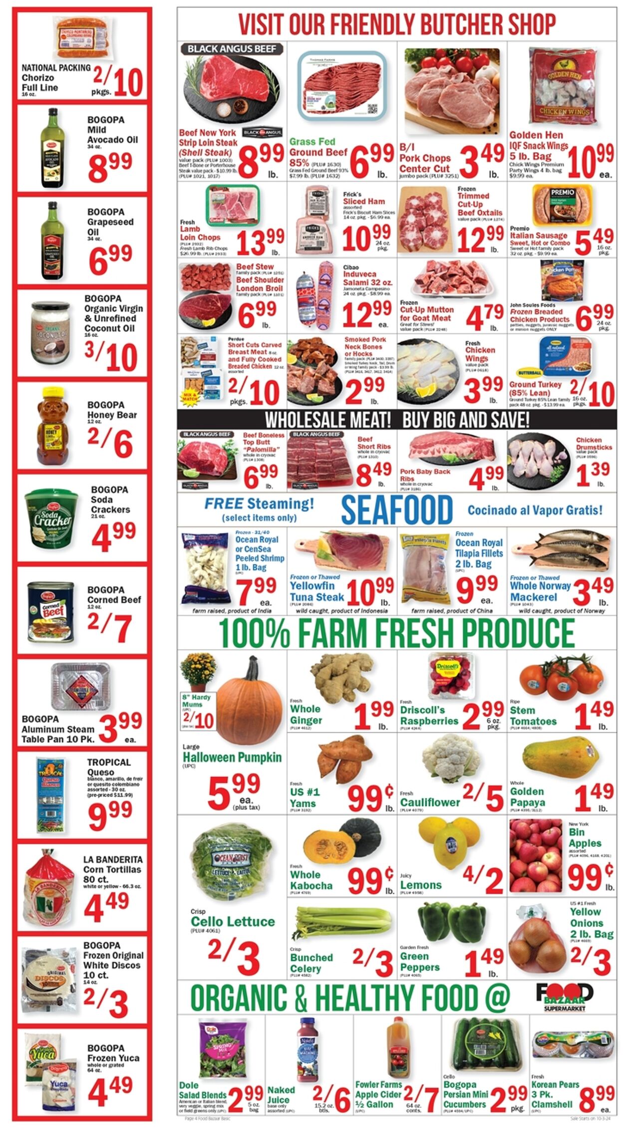 Weekly ad Food Bazaar 10/03/2024 - 10/09/2024