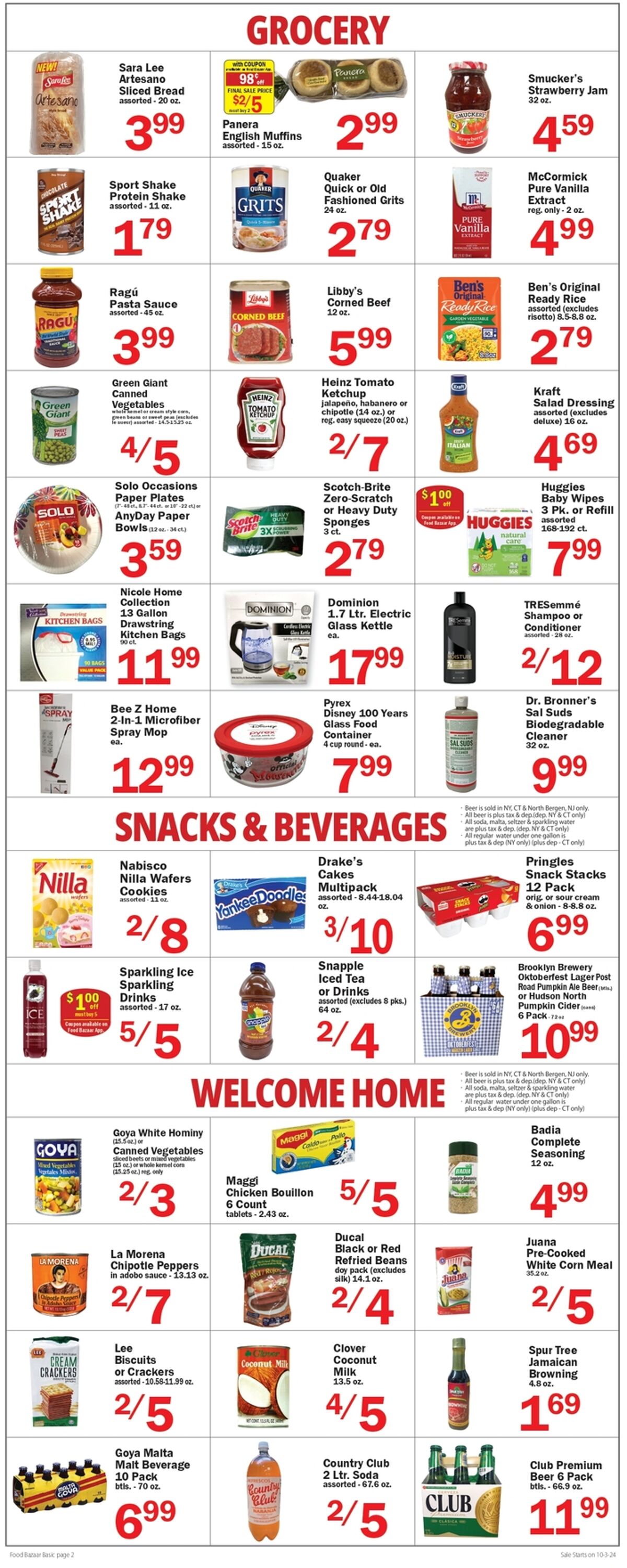 Weekly ad Food Bazaar 10/03/2024 - 10/09/2024