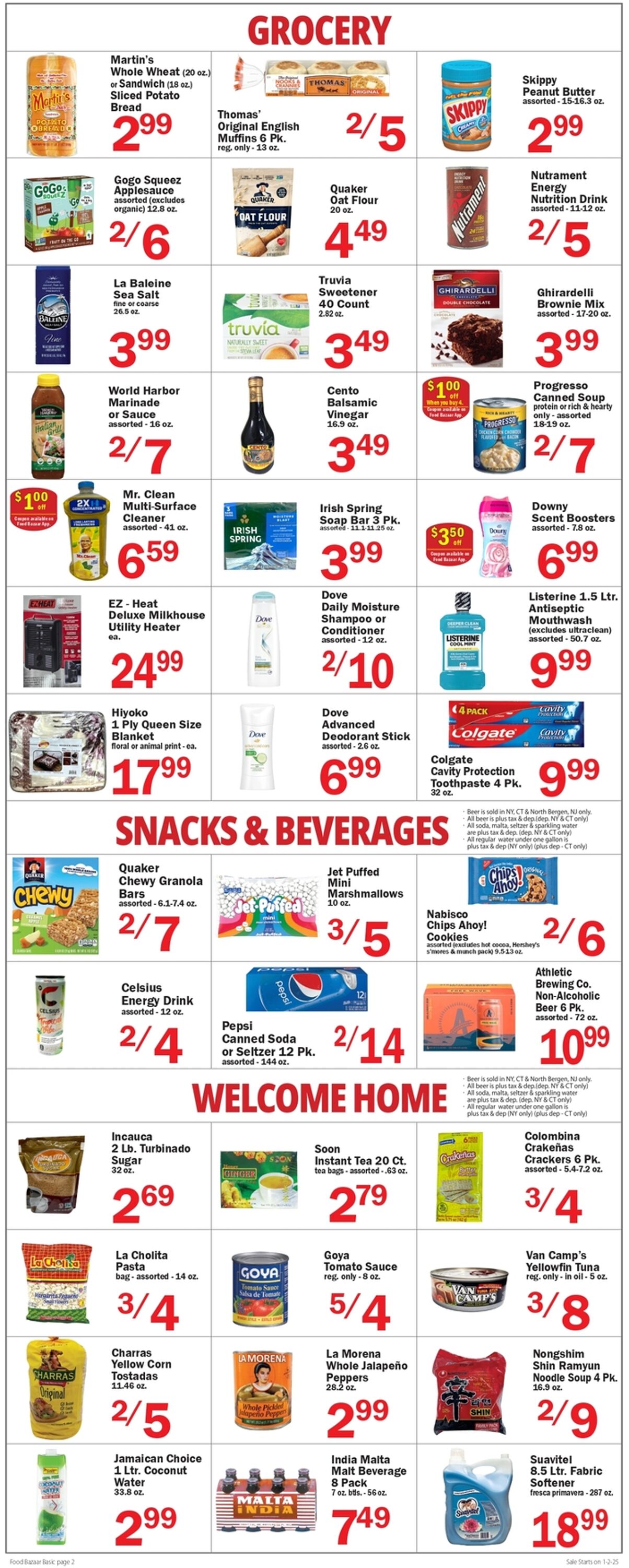 Weekly ad Food Bazaar 01/02/2025 - 01/08/2025