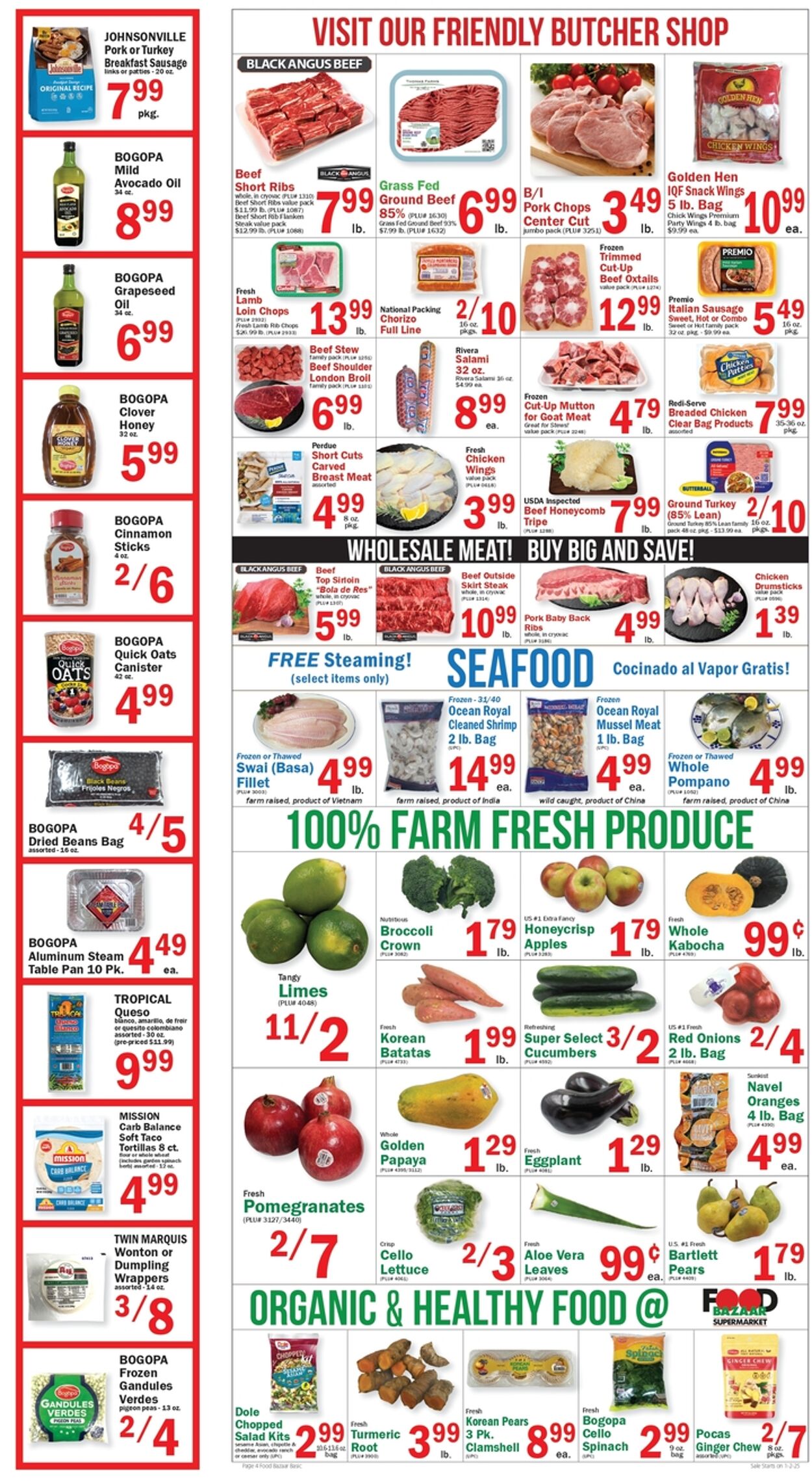 Weekly ad Food Bazaar 01/02/2025 - 01/08/2025