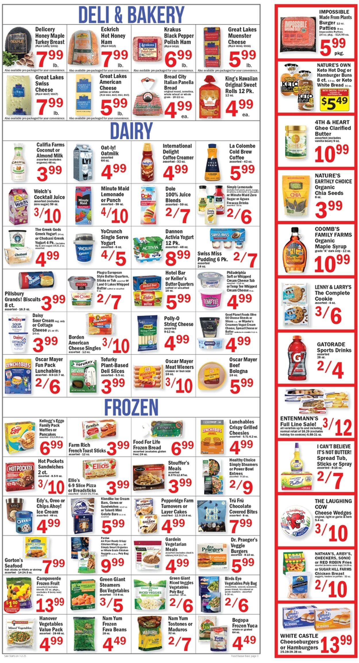 Weekly ad Food Bazaar 01/02/2025 - 01/08/2025