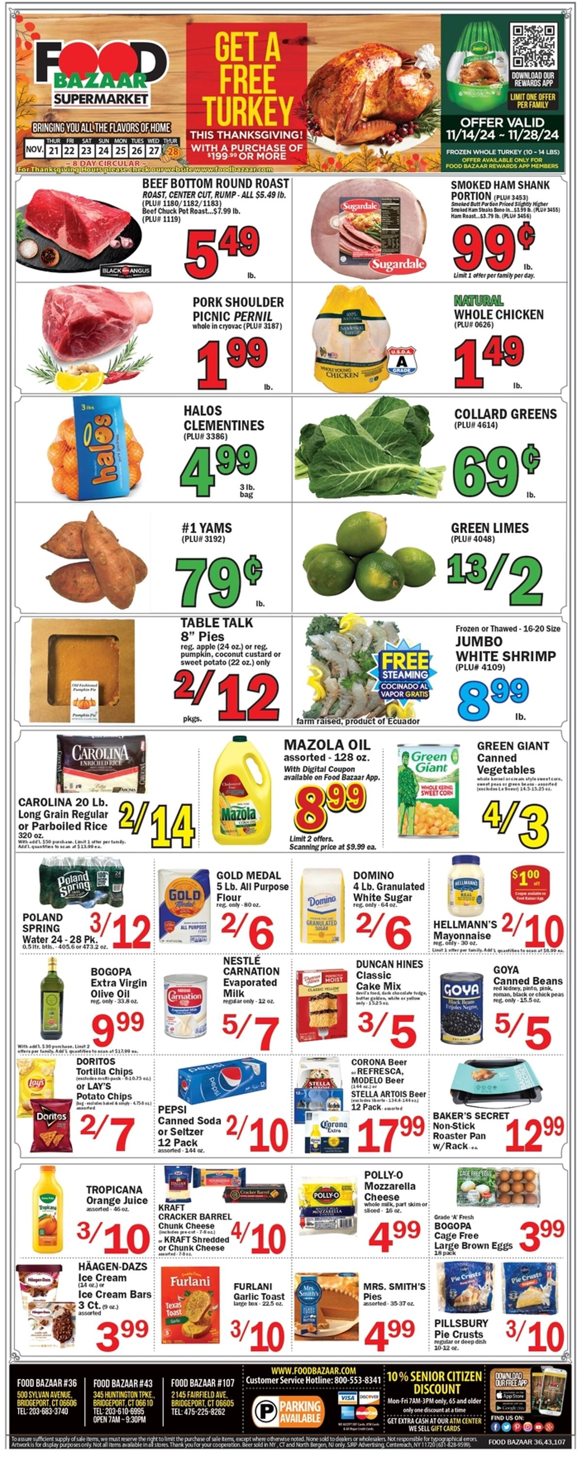 Weekly ad Food Bazaar 11/21/2024 - 11/28/2024