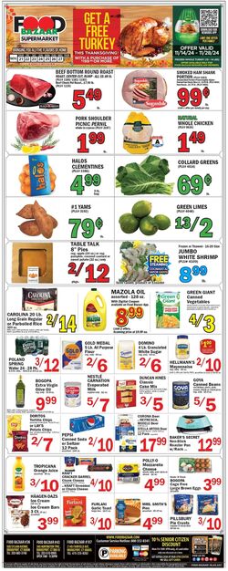 Weekly ad Food Bazaar 11/21/2024 - 11/28/2024