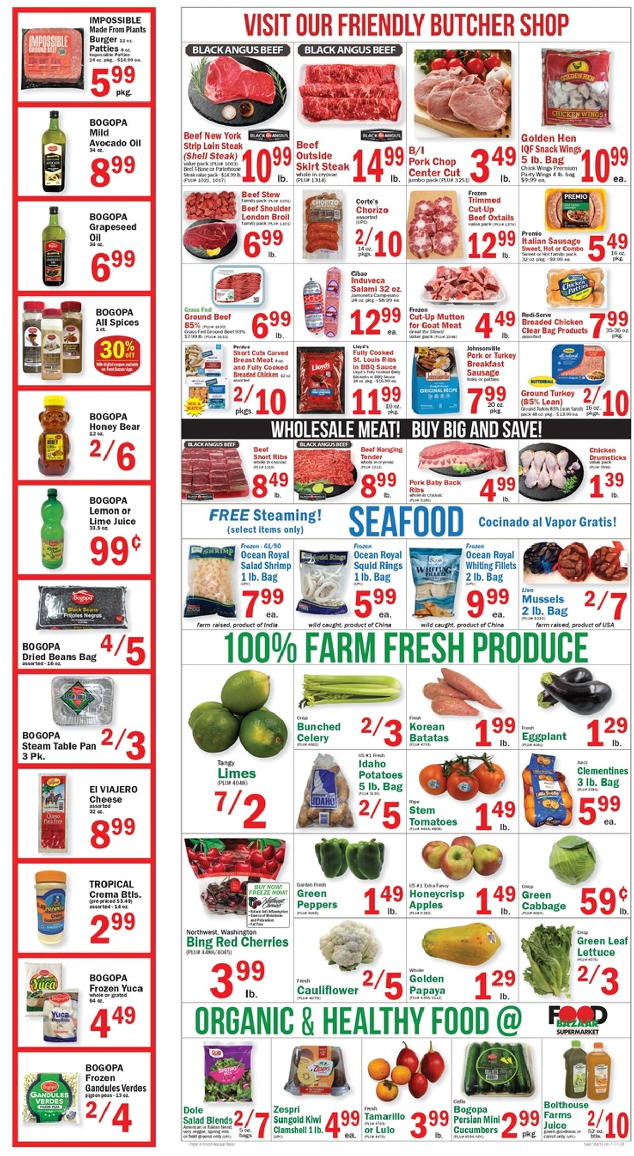 Weekly ad Food Bazaar 07/11/2024 - 07/17/2024