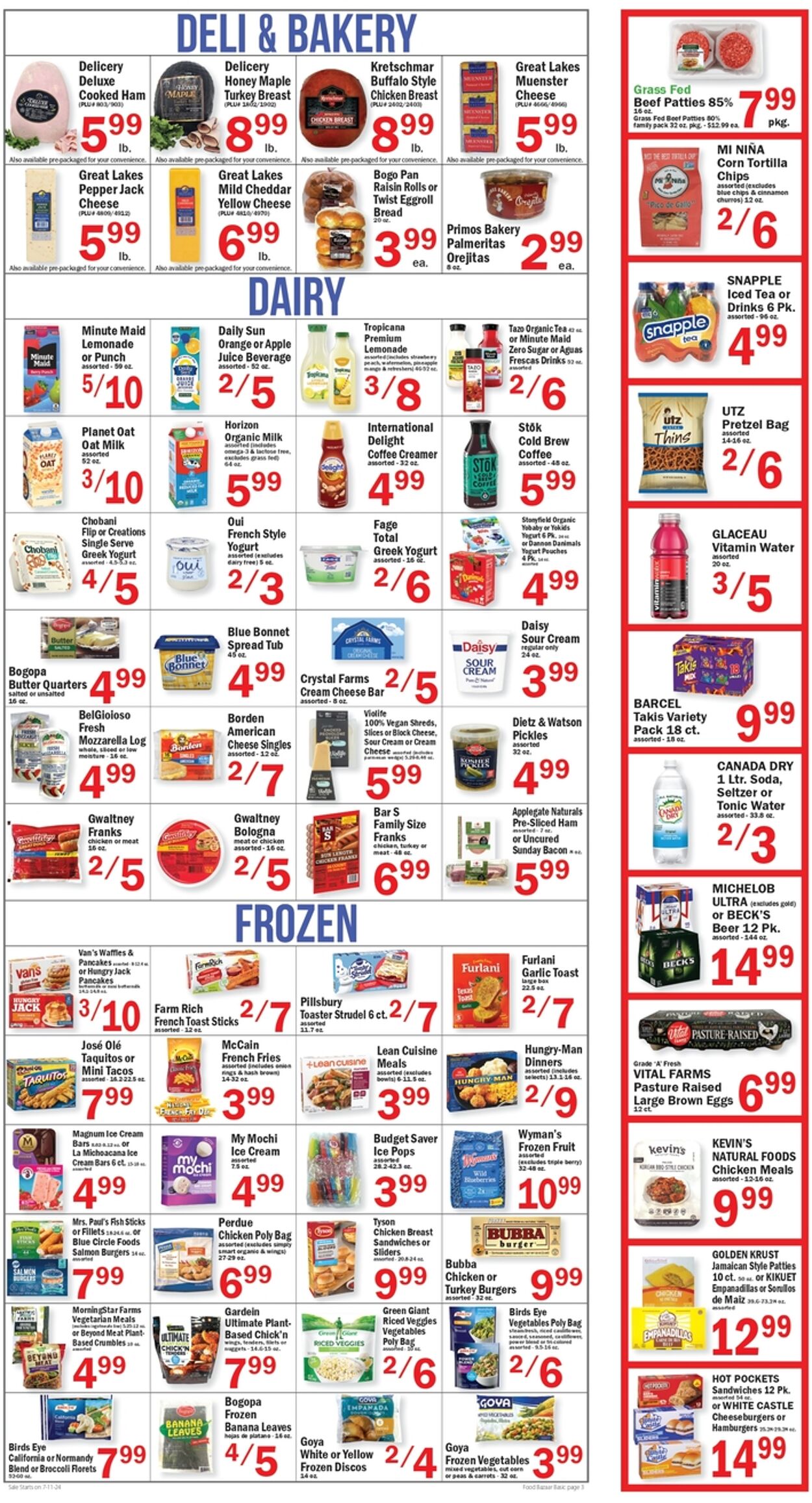 Weekly ad Food Bazaar 07/11/2024 - 07/17/2024