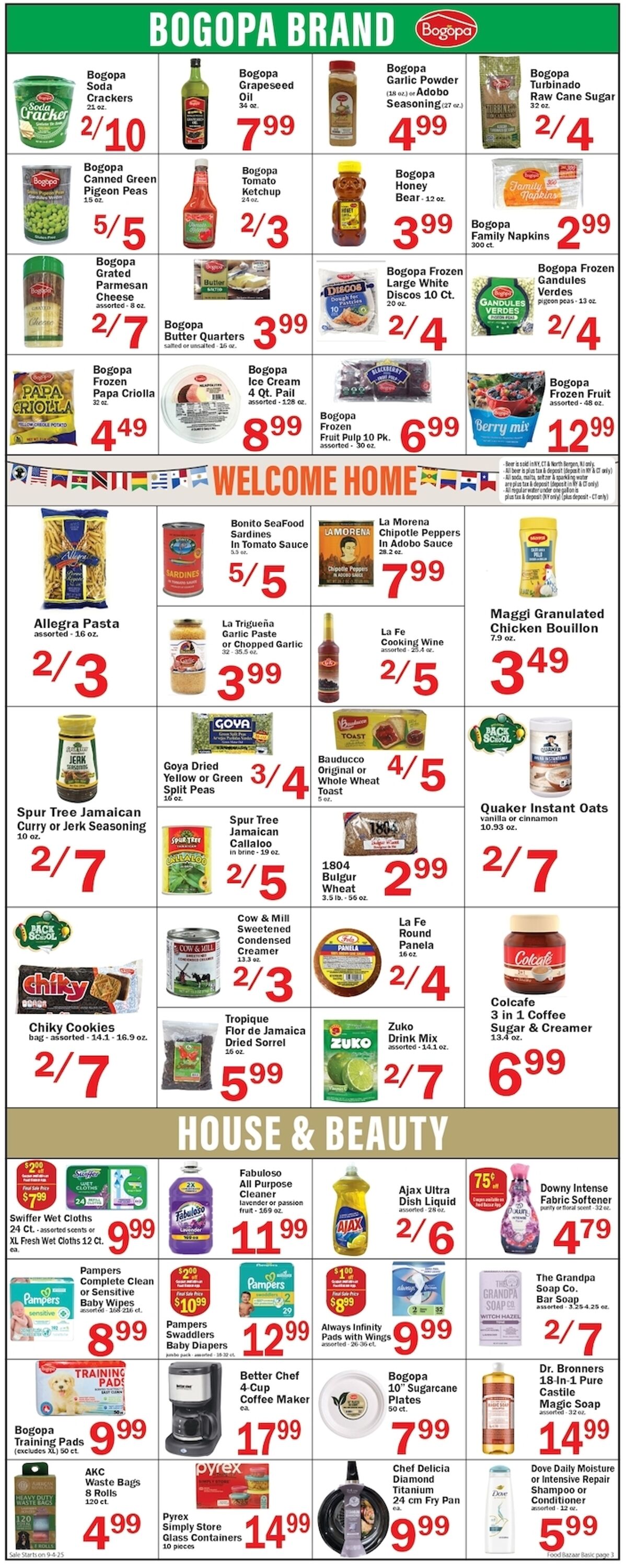 Weekly ad Food Bazaar 09/04/2025 - 09/10/2025