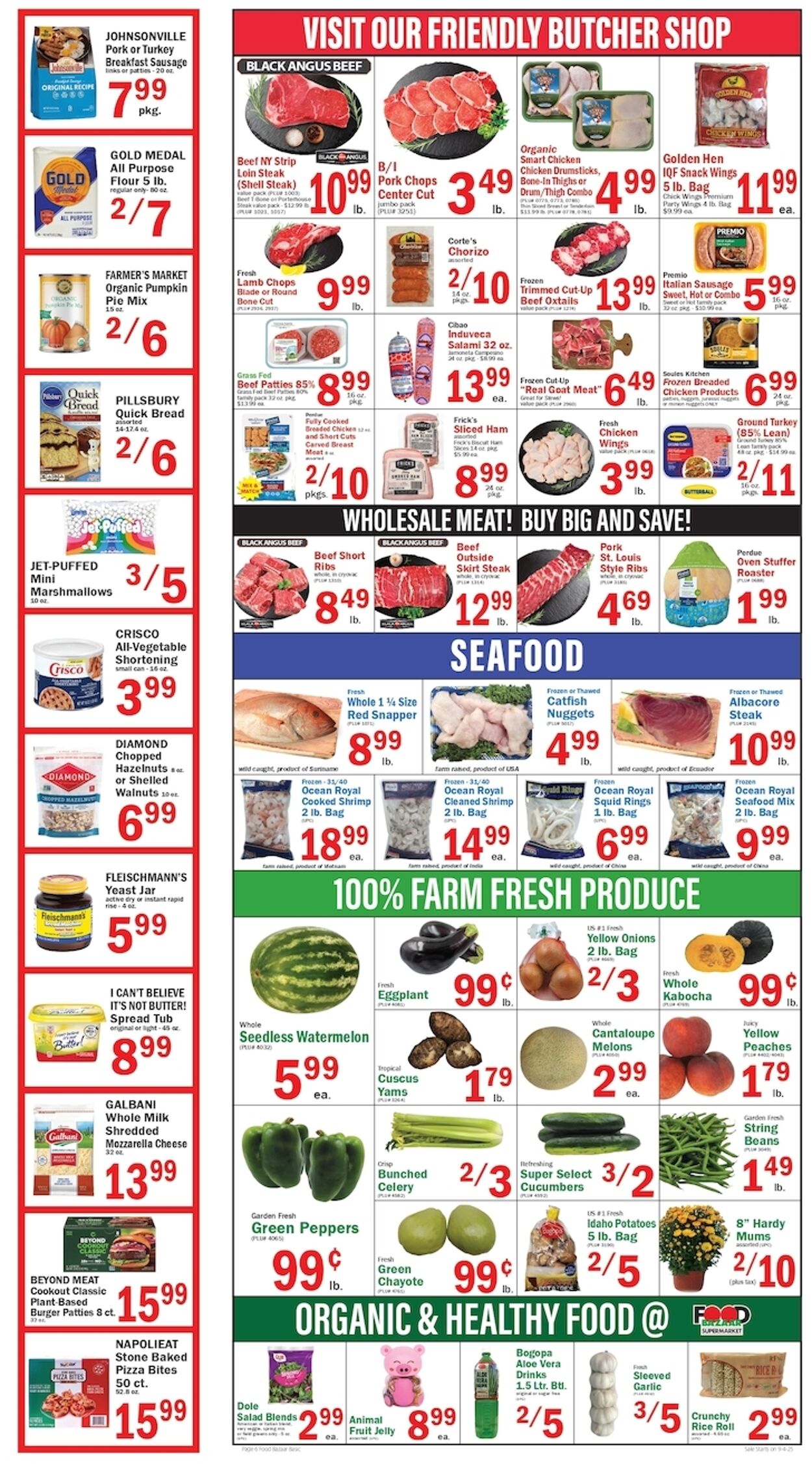 Weekly ad Food Bazaar 09/04/2025 - 09/10/2025