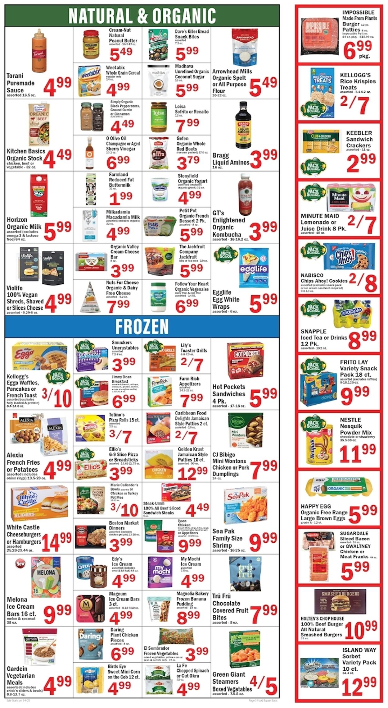 Weekly ad Food Bazaar 09/04/2025 - 09/10/2025