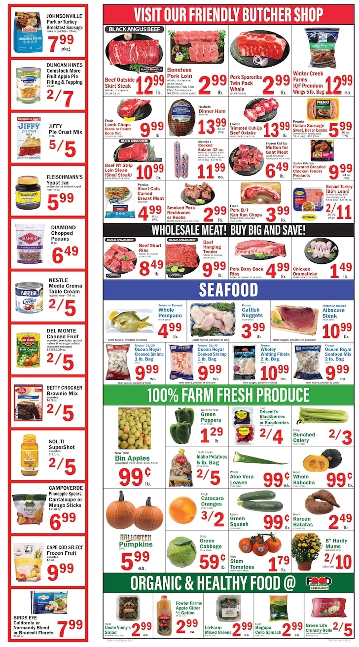 Weekly ad Food Bazaar 09/18/2025 - 09/24/2025