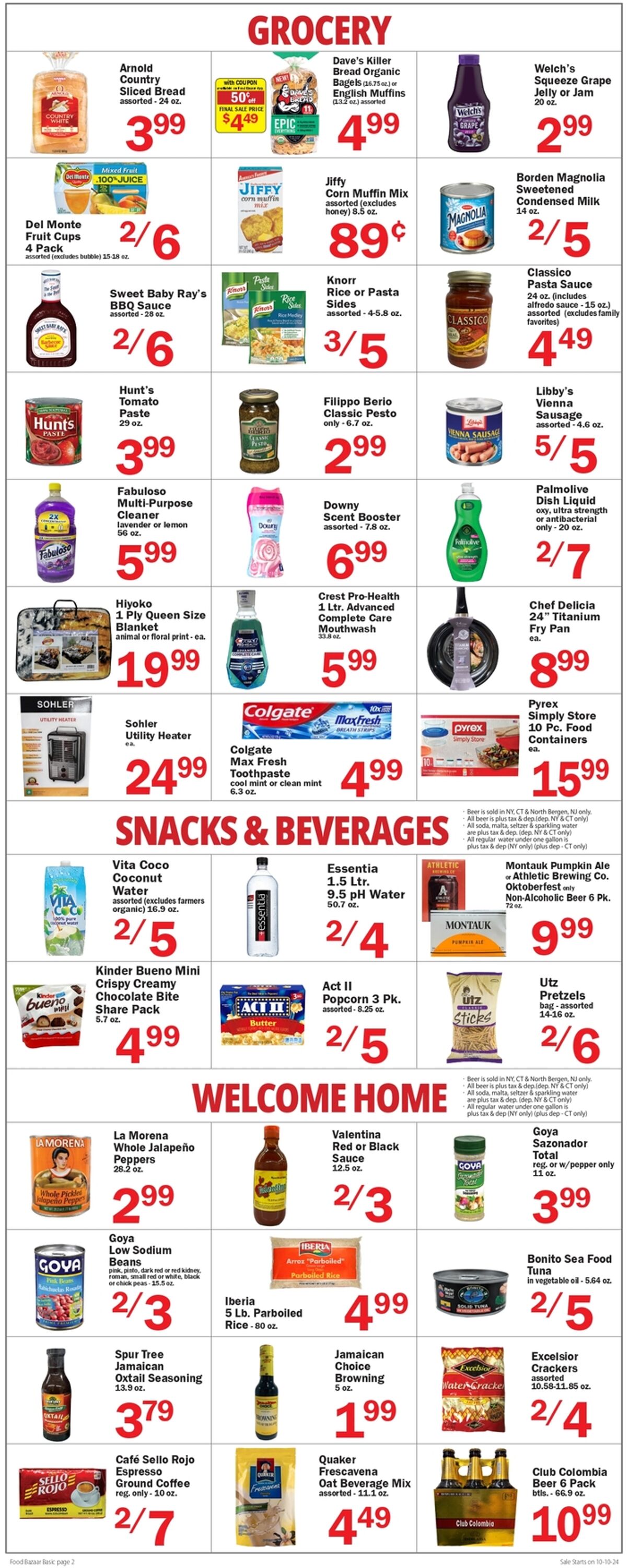 Weekly ad Food Bazaar 10/10/2024 - 10/16/2024