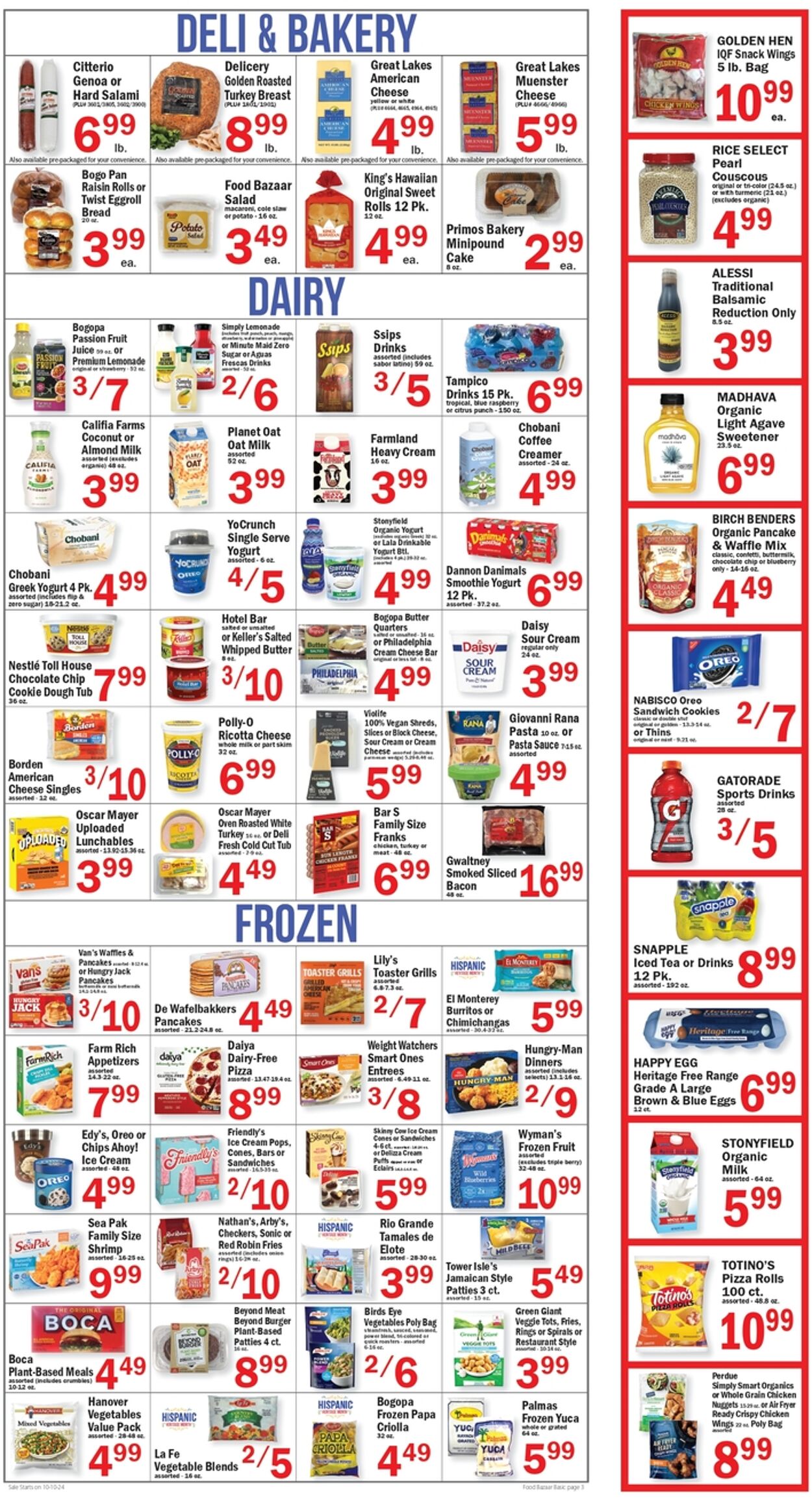 Weekly ad Food Bazaar 10/10/2024 - 10/16/2024