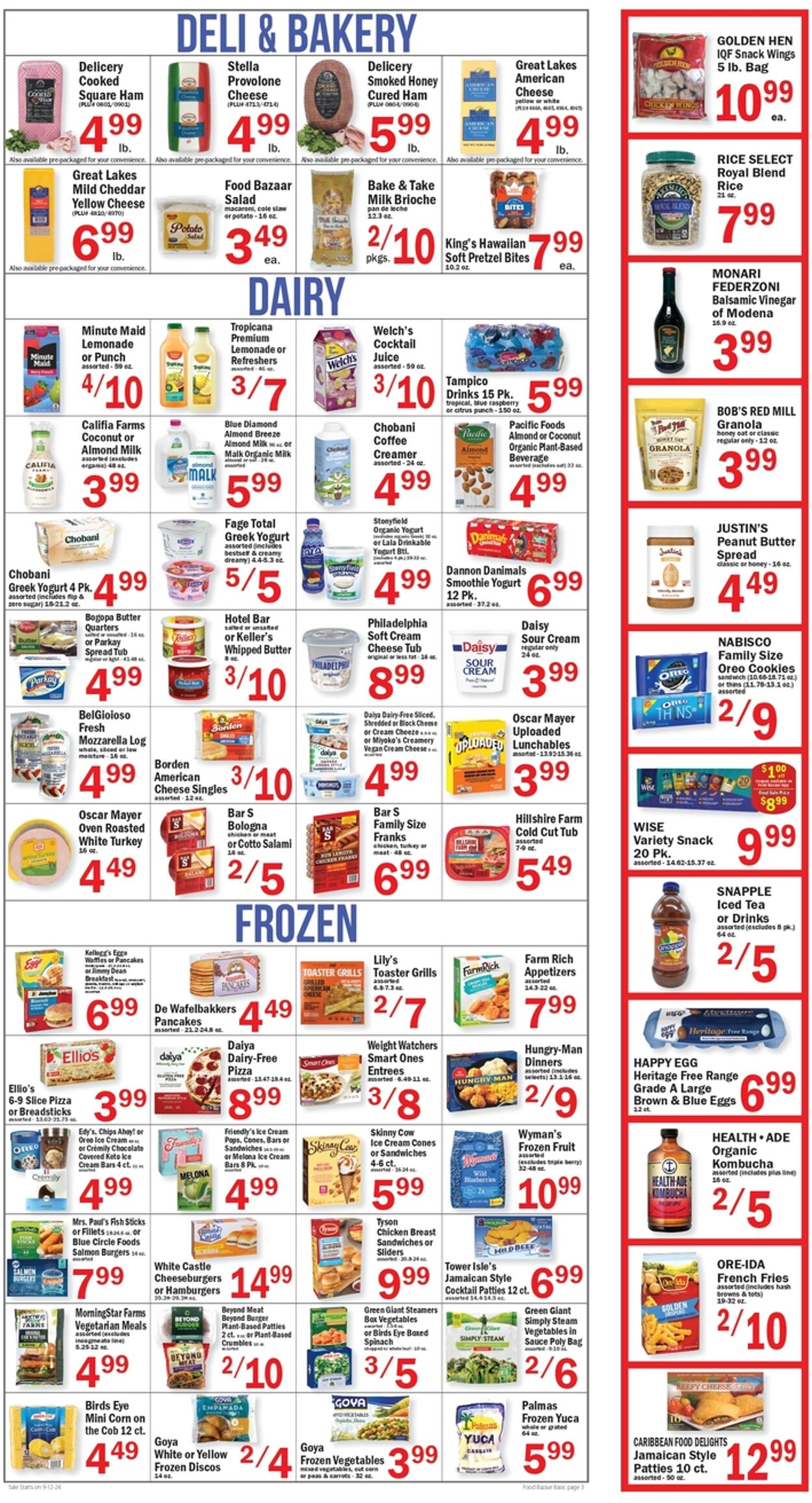 Weekly ad Food Bazaar 09/12/2024 - 09/18/2024