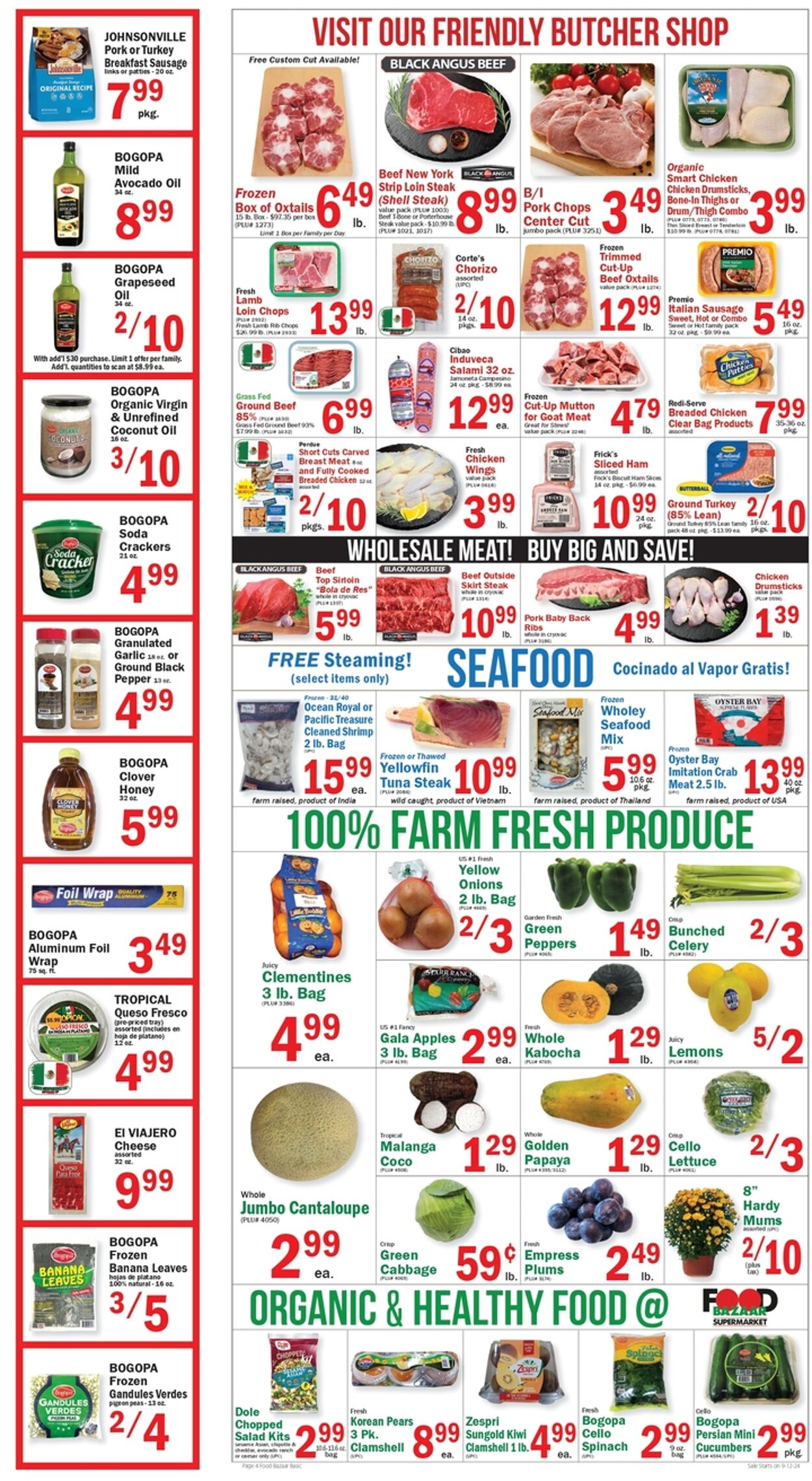 Weekly ad Food Bazaar 09/12/2024 - 09/18/2024