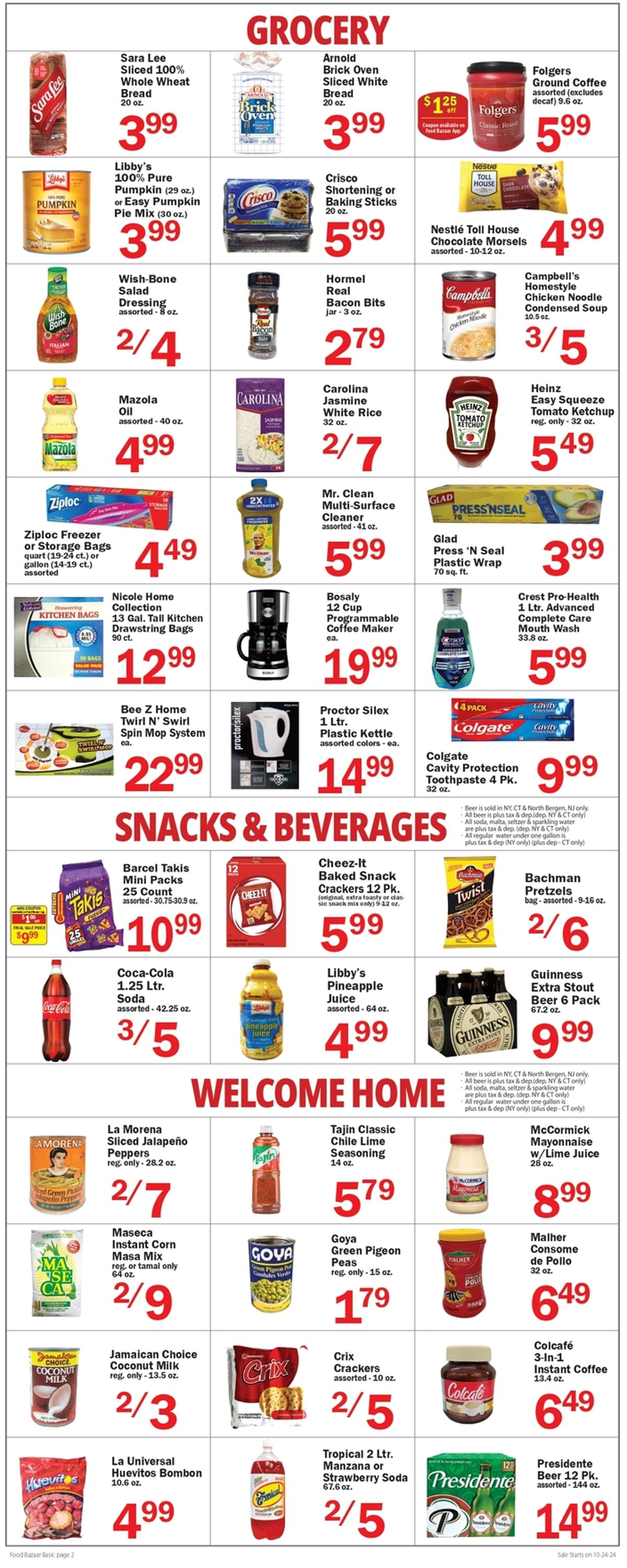 Weekly ad Food Bazaar 10/24/2024 - 10/30/2024