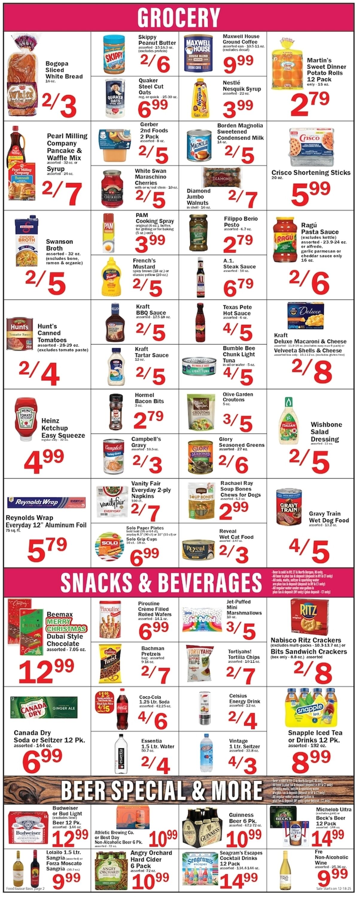 Weekly ad Food Bazaar 12/18/2025 - 12/24/2025