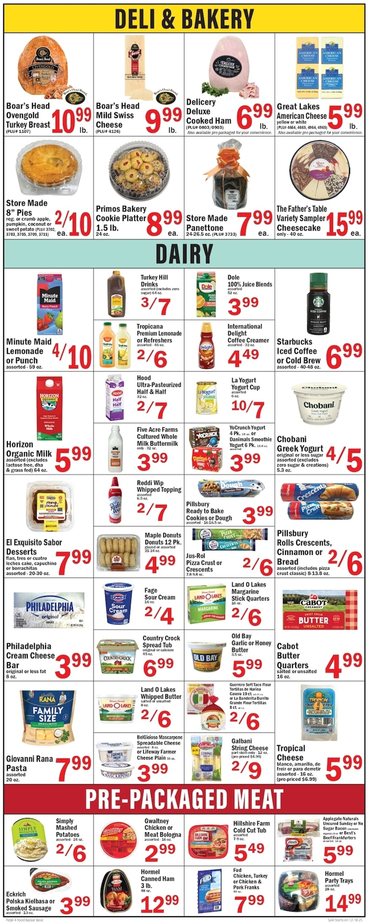 Weekly ad Food Bazaar 12/18/2025 - 12/24/2025