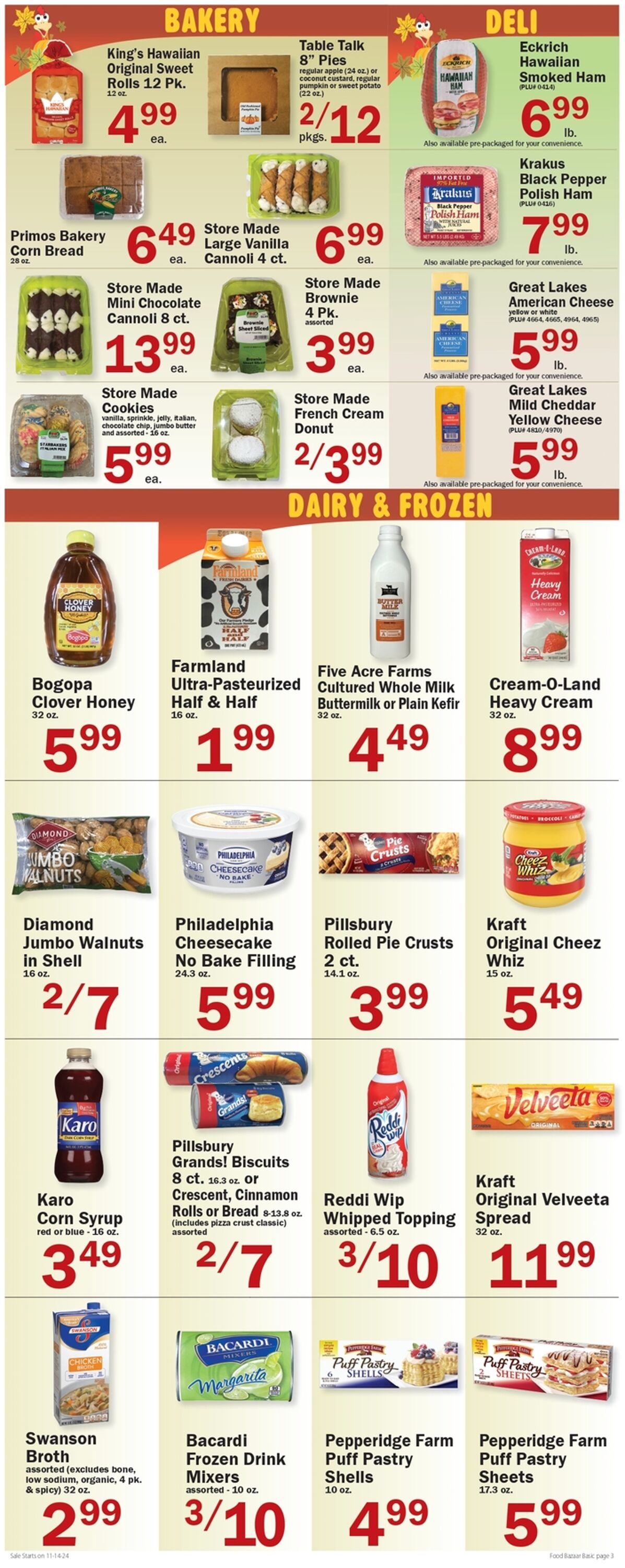 Weekly ad Food Bazaar 11/14/2024 - 11/20/2024