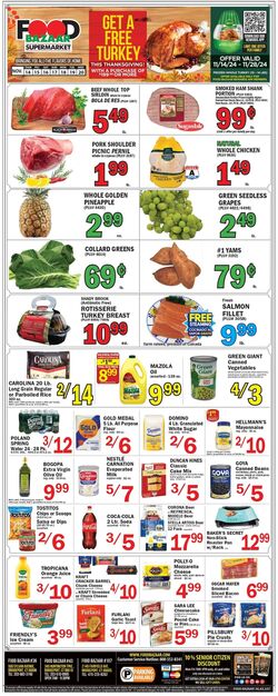 Weekly ad Food Bazaar 11/14/2024 - 11/20/2024