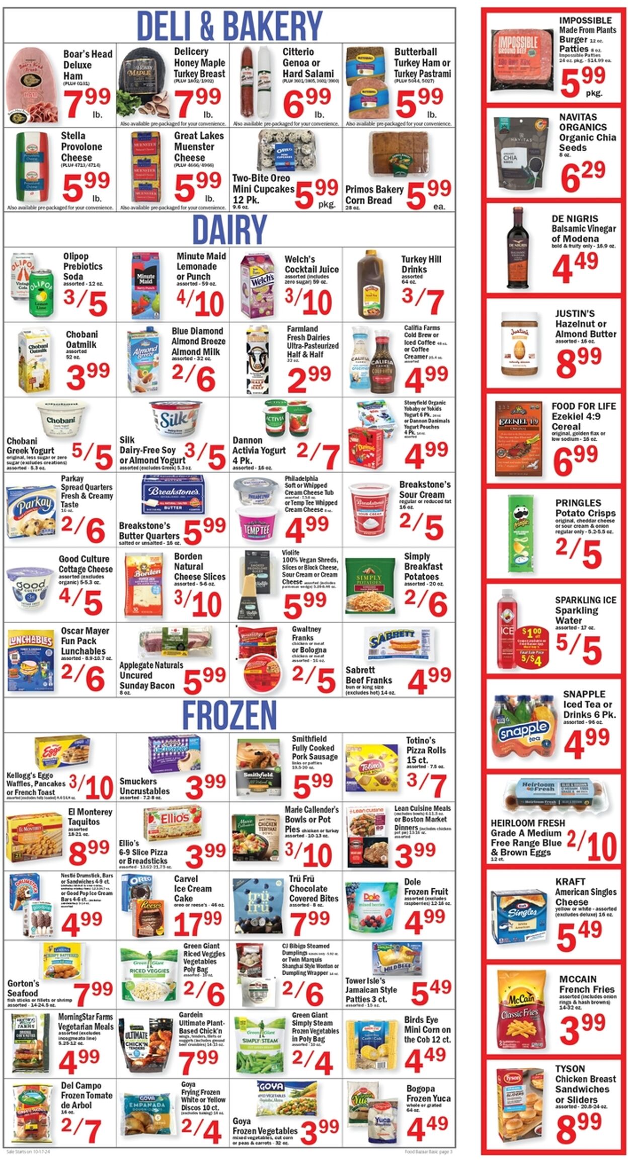 Weekly ad Food Bazaar 10/17/2024 - 10/23/2024