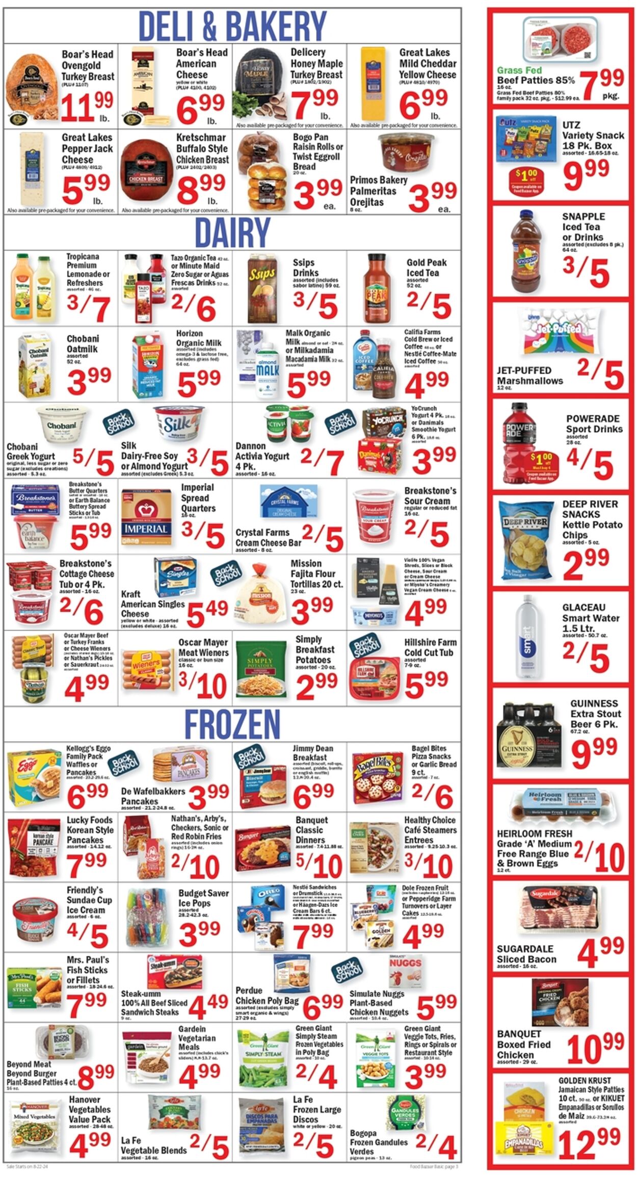 Weekly ad Food Bazaar 08/22/2024 - 08/28/2024