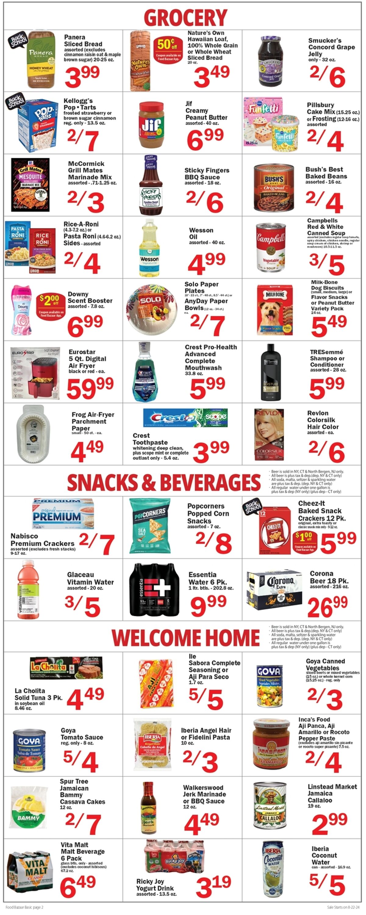 Weekly ad Food Bazaar 08/22/2024 - 08/28/2024