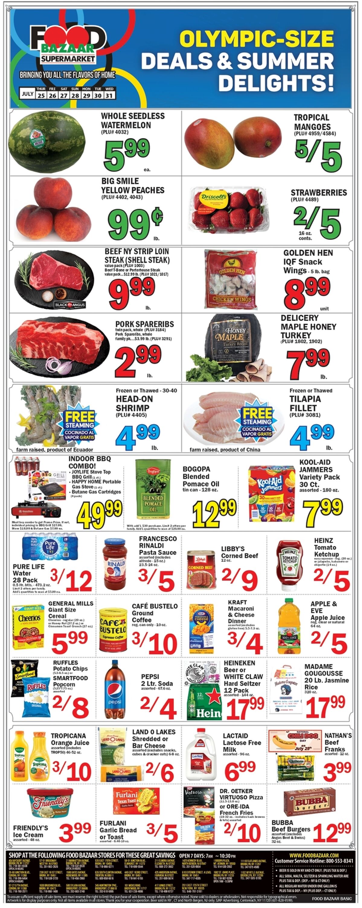 Weekly ad Food Bazaar 07/25/2024 - 07/31/2024