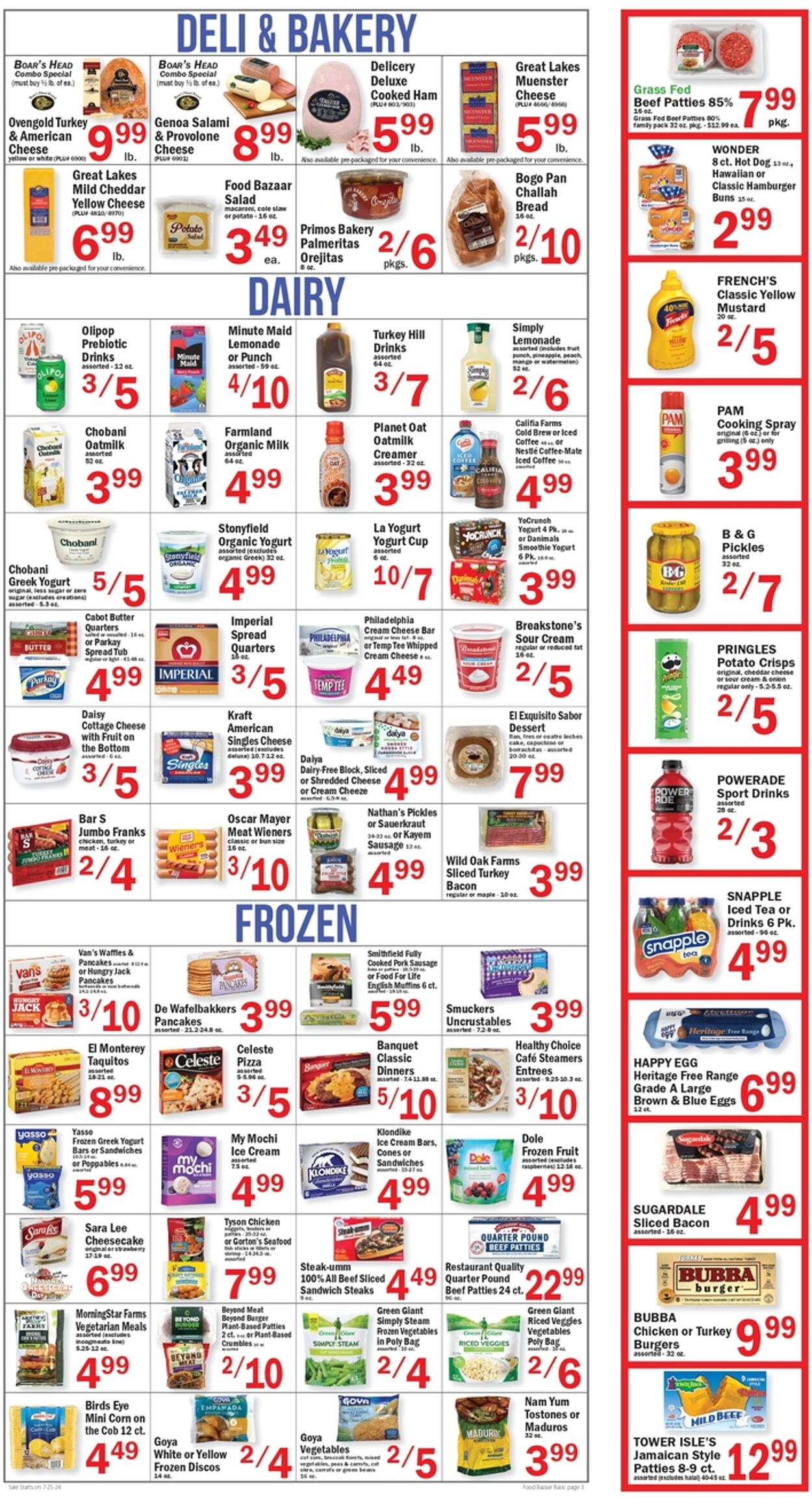 Weekly ad Food Bazaar 07/25/2024 - 07/31/2024