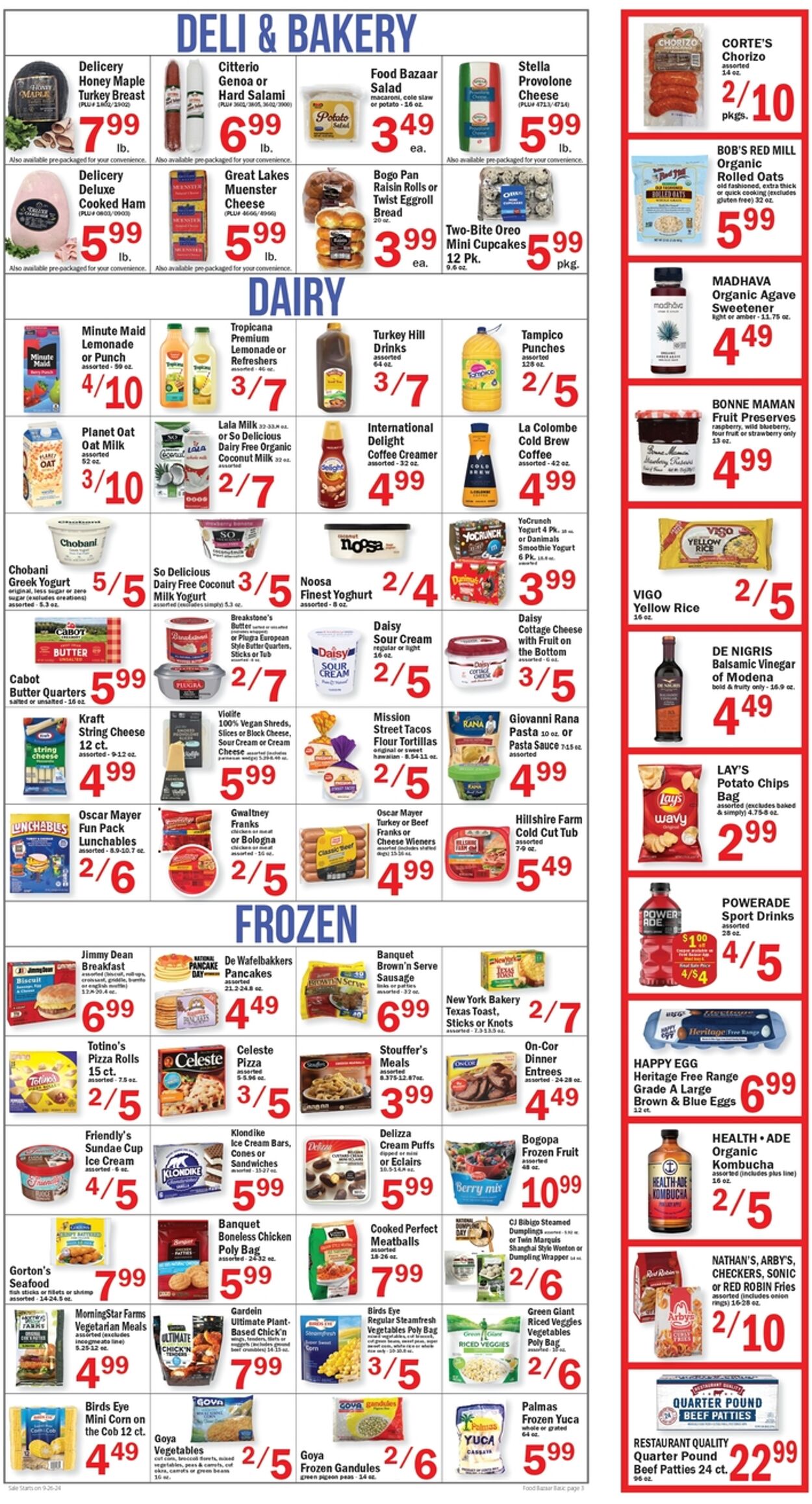 Weekly ad Food Bazaar 09/26/2024 - 10/02/2024