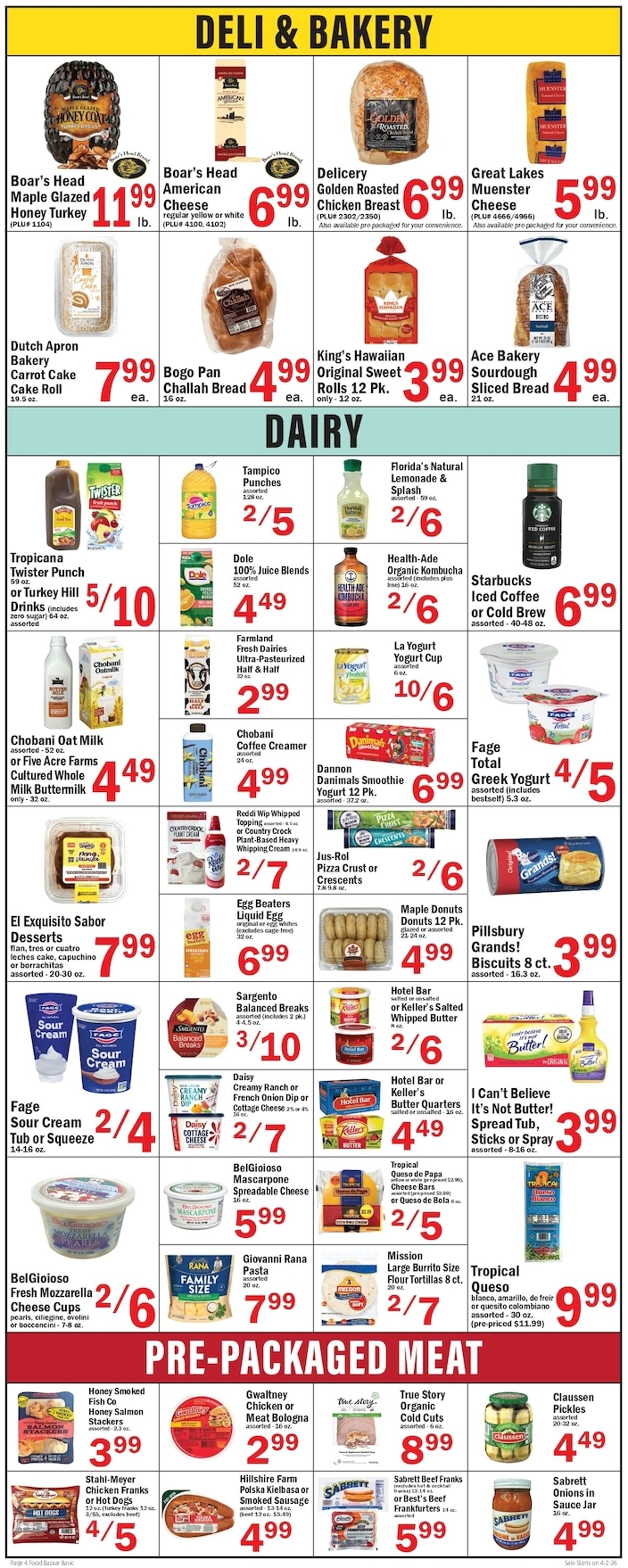 Weekly ad Food Bazaar 04/02/2026 - 04/08/2026
