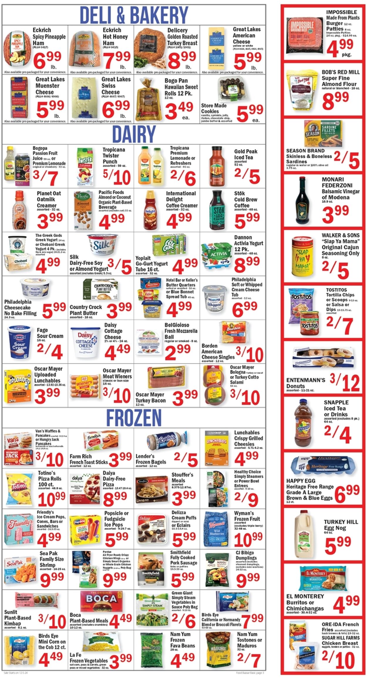 Weekly ad Food Bazaar 12/05/2024 - 12/11/2024