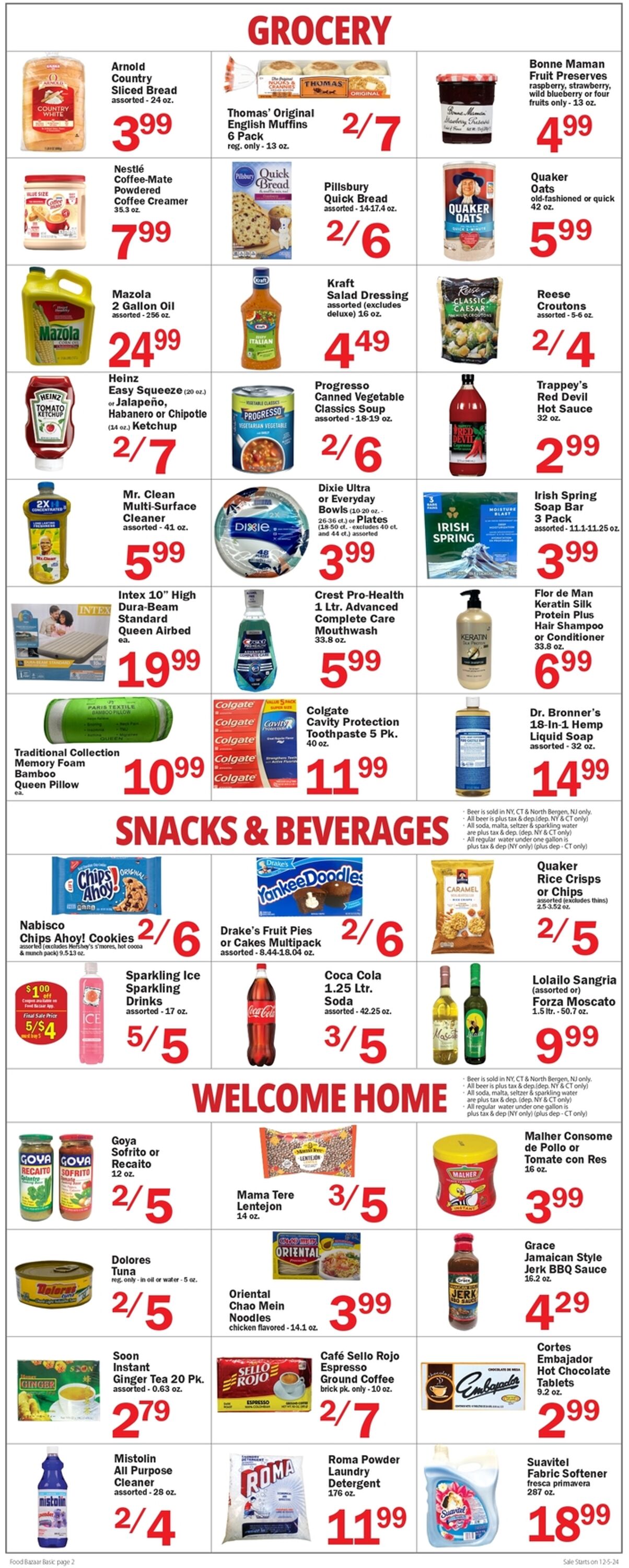 Weekly ad Food Bazaar 12/05/2024 - 12/11/2024