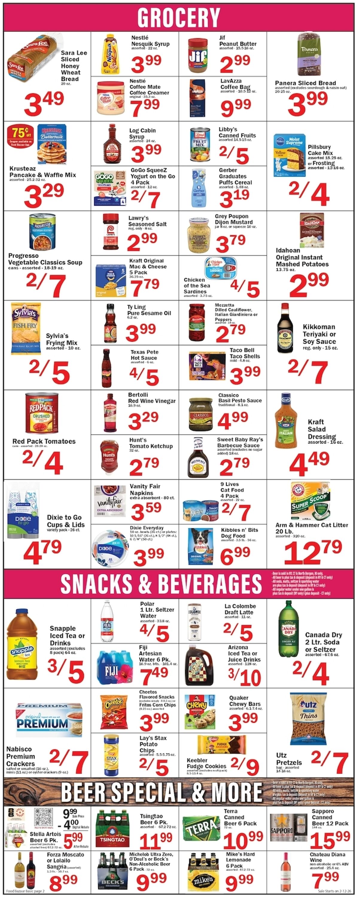 Weekly ad Food Bazaar 02/12/2026 - 02/18/2026