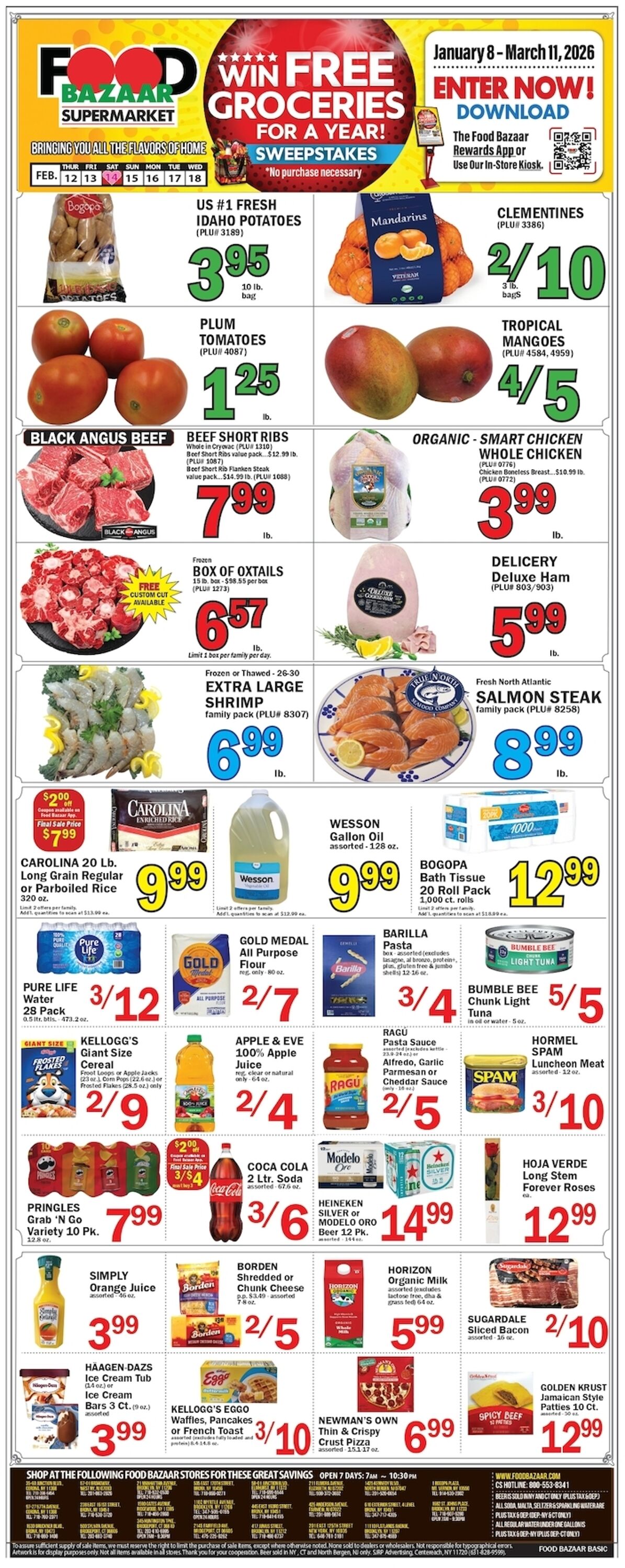 Weekly ad Food Bazaar 02/12/2026 - 02/18/2026