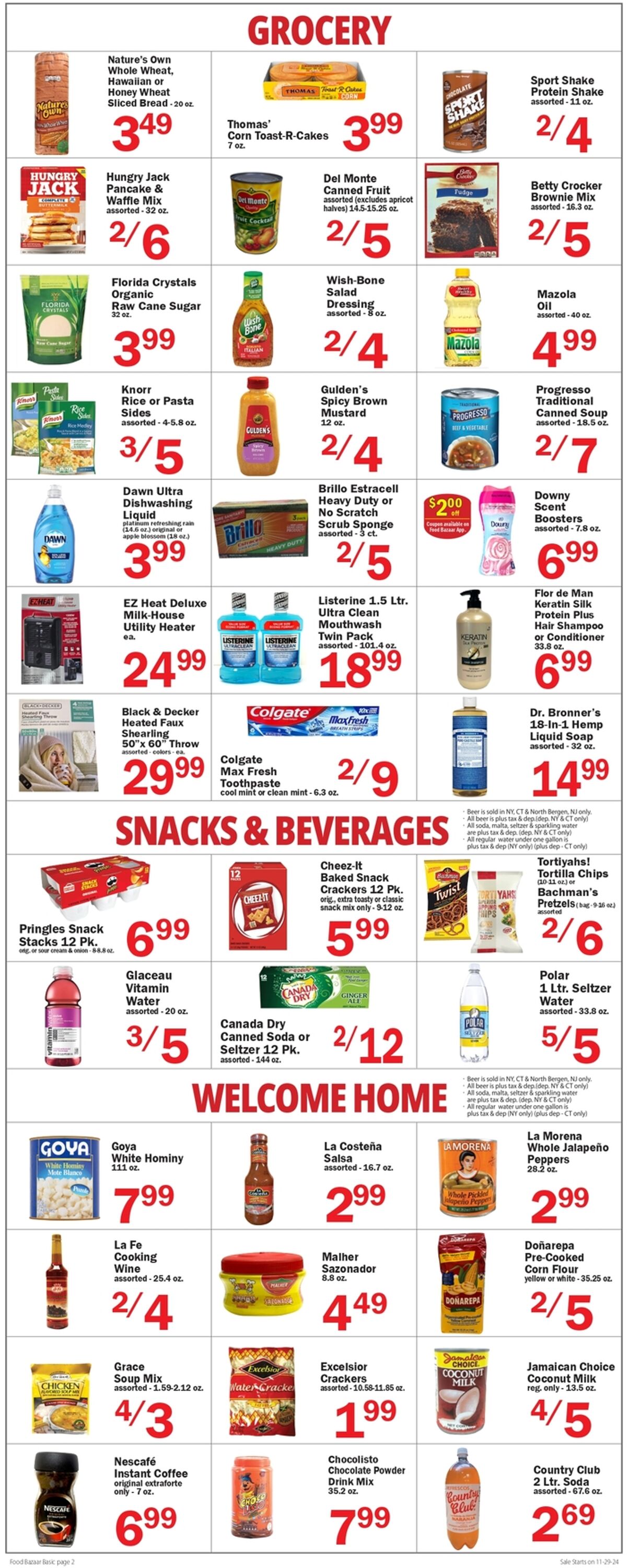 Weekly ad Food Bazaar 11/29/2024 - 12/04/2024