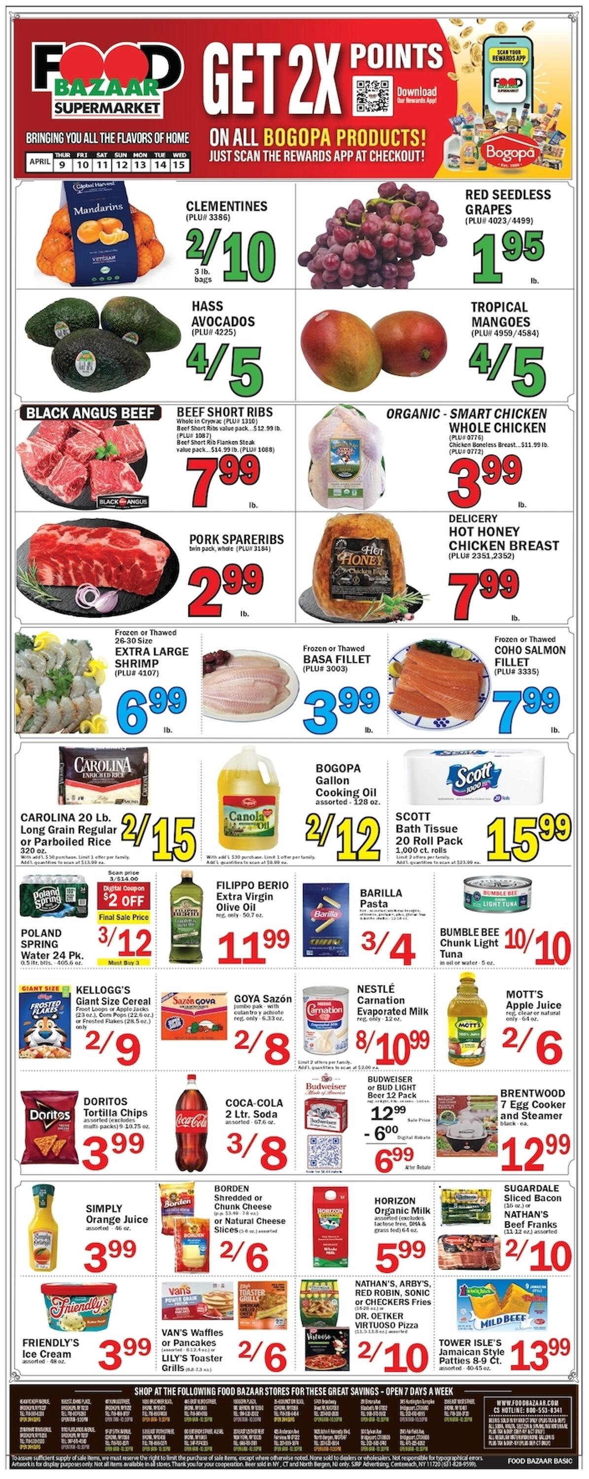 Weekly ad Food Bazaar 04/09/2026 - 04/15/2026