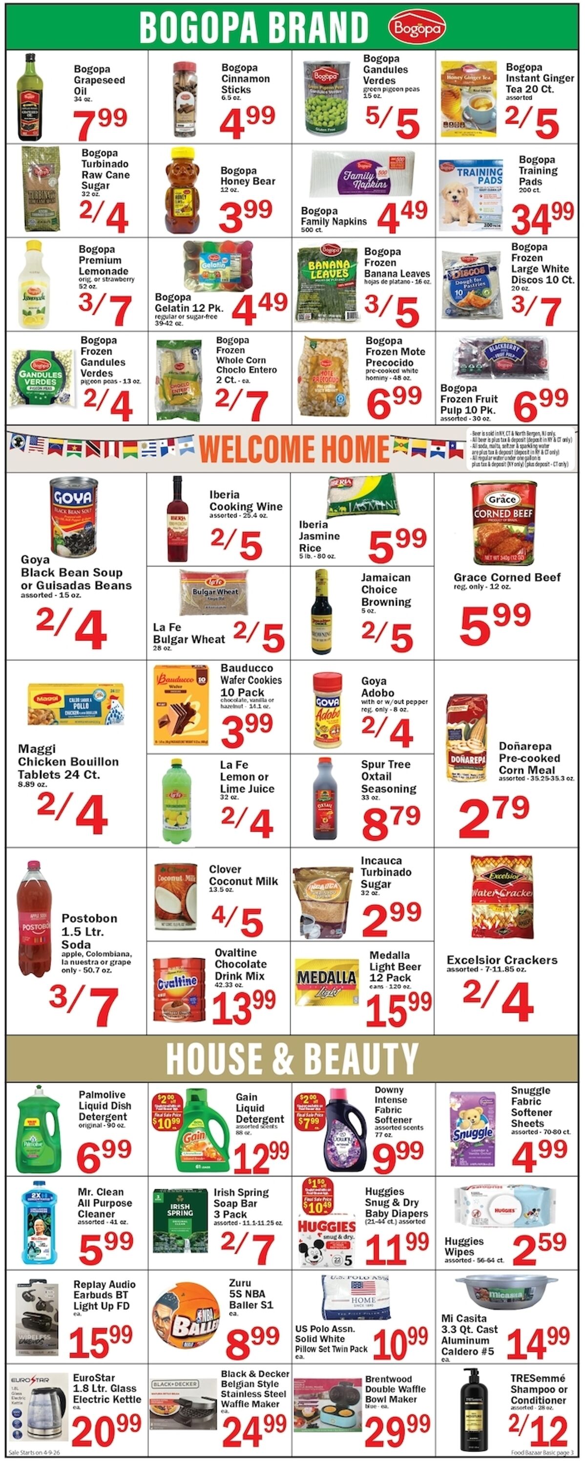 Weekly ad Food Bazaar 04/09/2026 - 04/15/2026