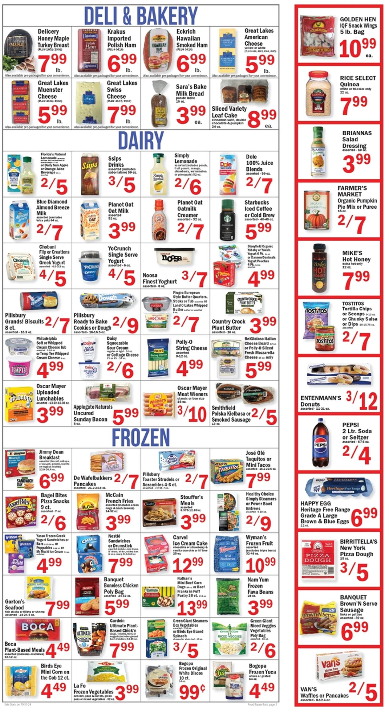 Weekly ad Food Bazaar 10/31/2024 - 11/06/2024