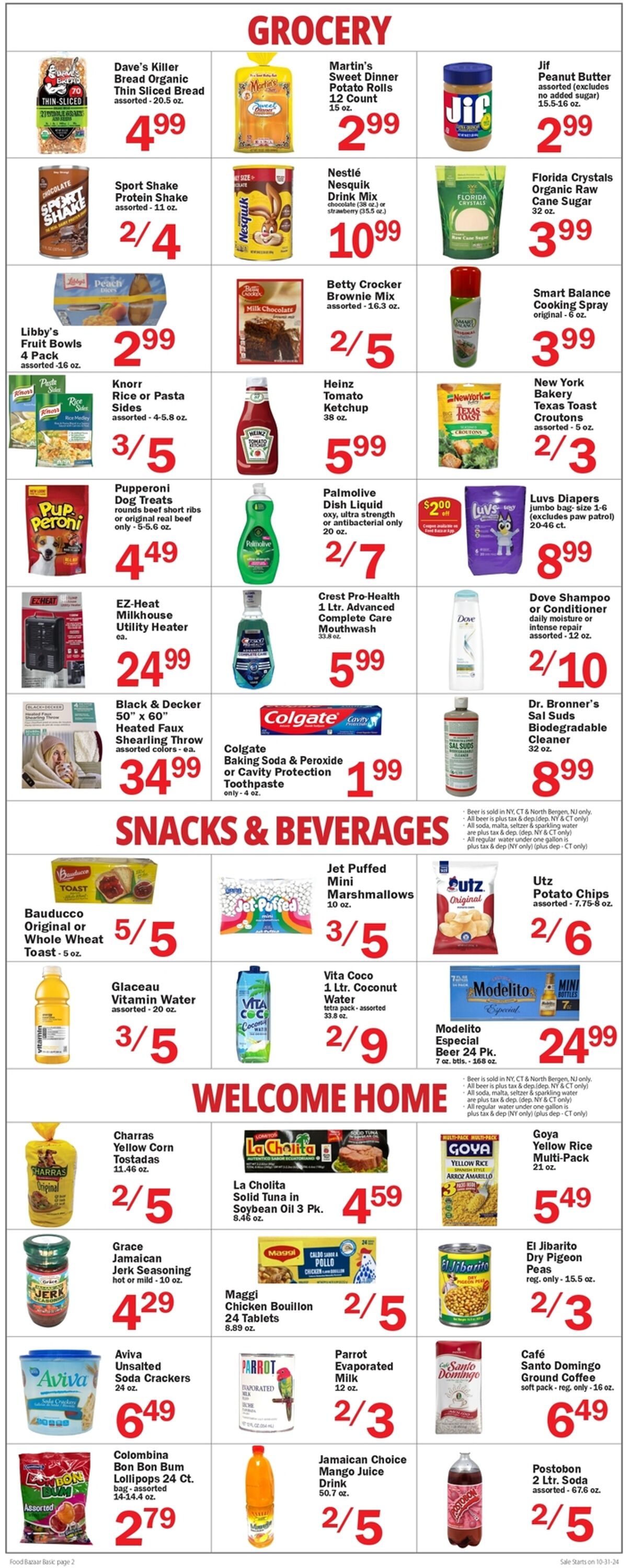 Weekly ad Food Bazaar 10/31/2024 - 11/06/2024