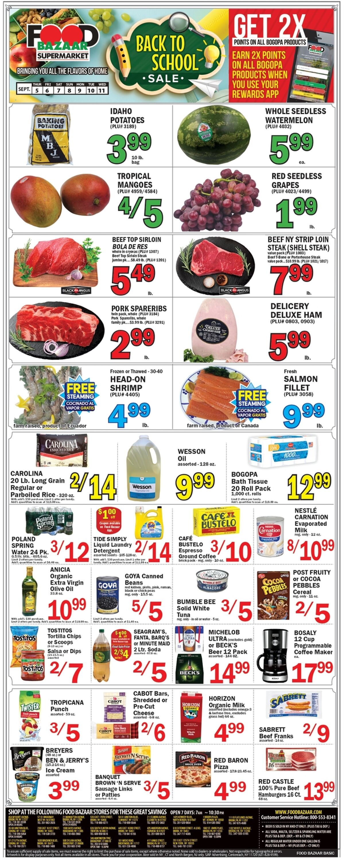 Weekly ad Food Bazaar 09/05/2024 - 09/11/2024