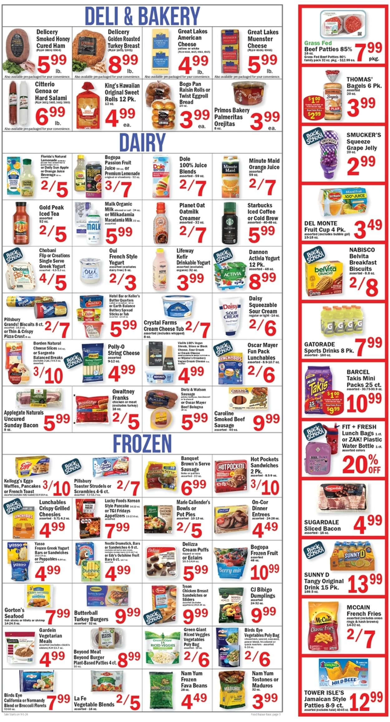 Weekly ad Food Bazaar 09/05/2024 - 09/11/2024