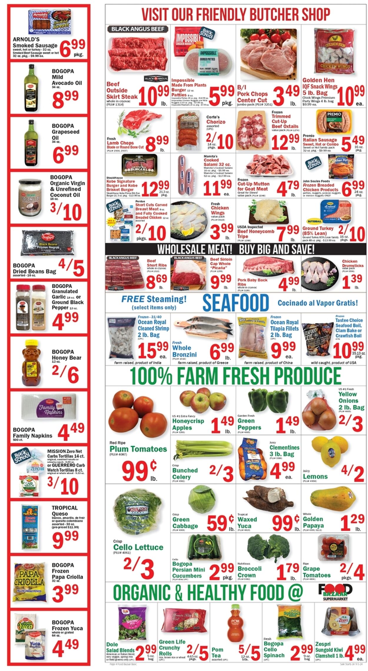 Weekly ad Food Bazaar 09/05/2024 - 09/11/2024