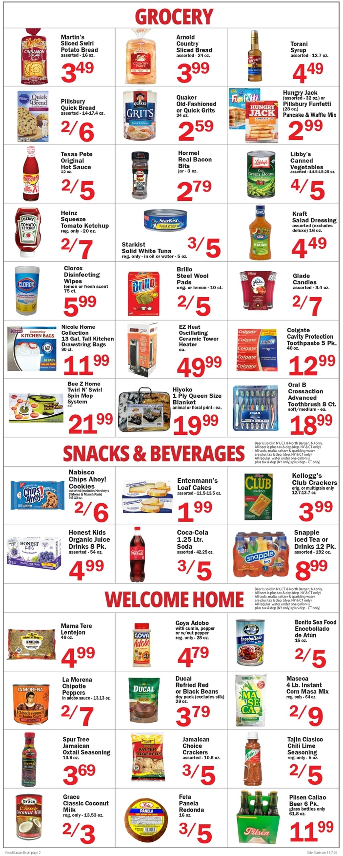 Weekly ad Food Bazaar 11/07/2024 - 11/13/2024