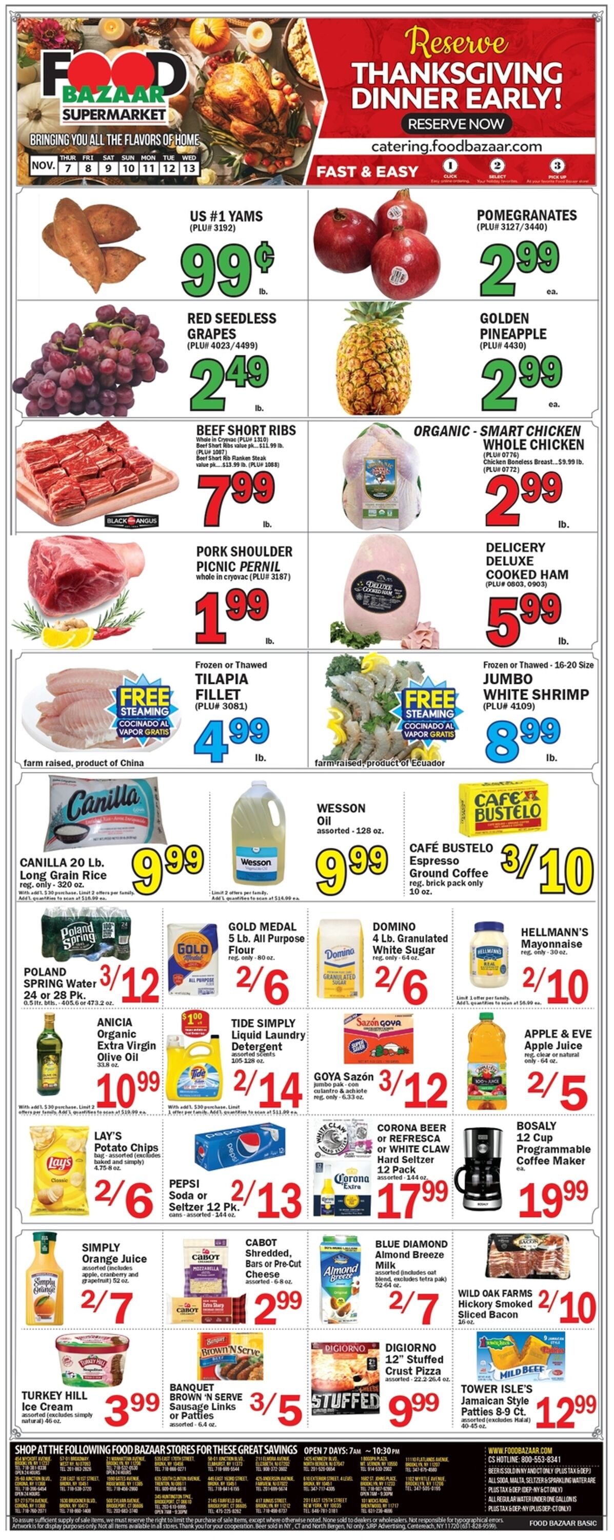 Weekly ad Food Bazaar 11/07/2024 - 11/13/2024