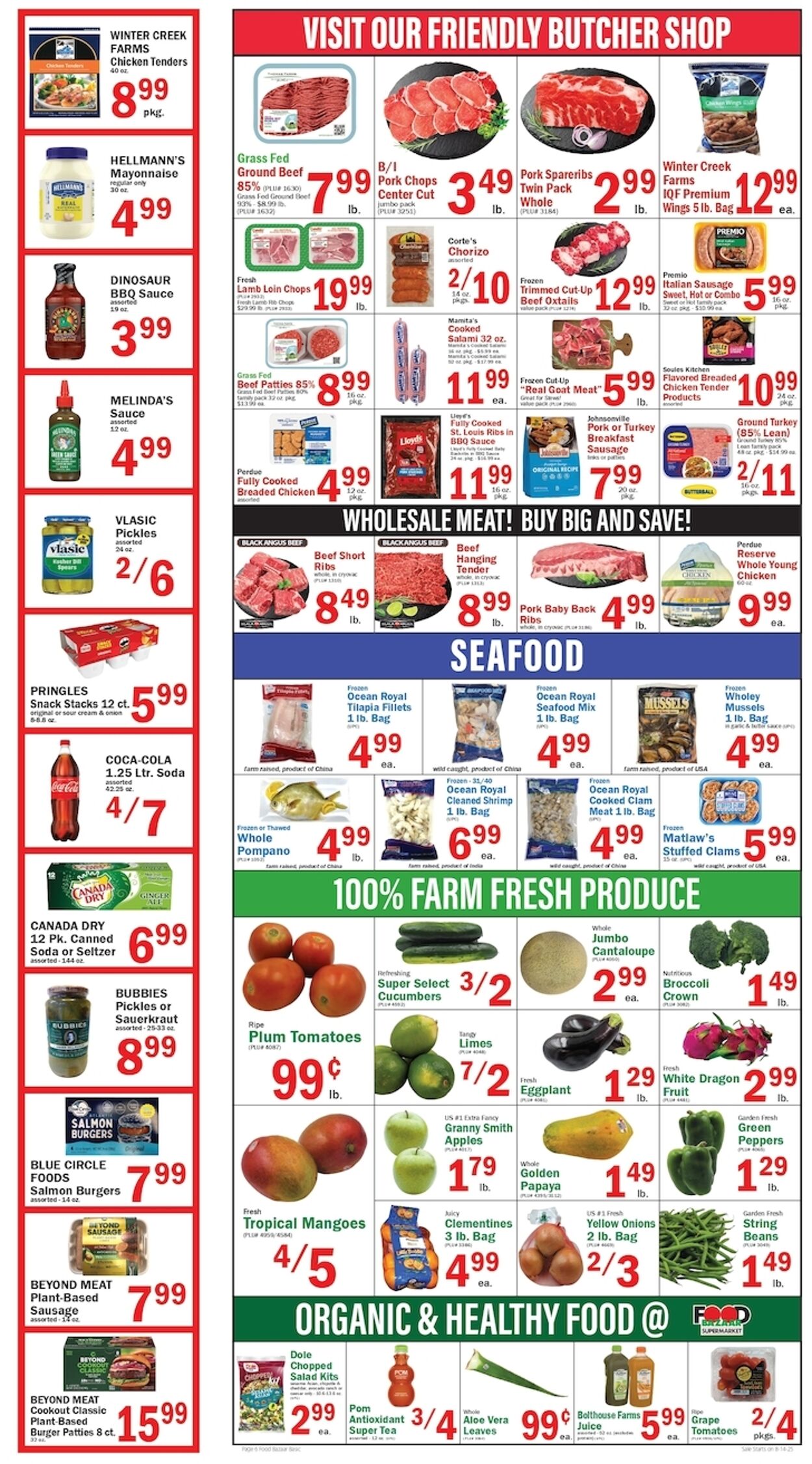 Weekly ad Food Bazaar 08/14/2025 - 08/20/2025