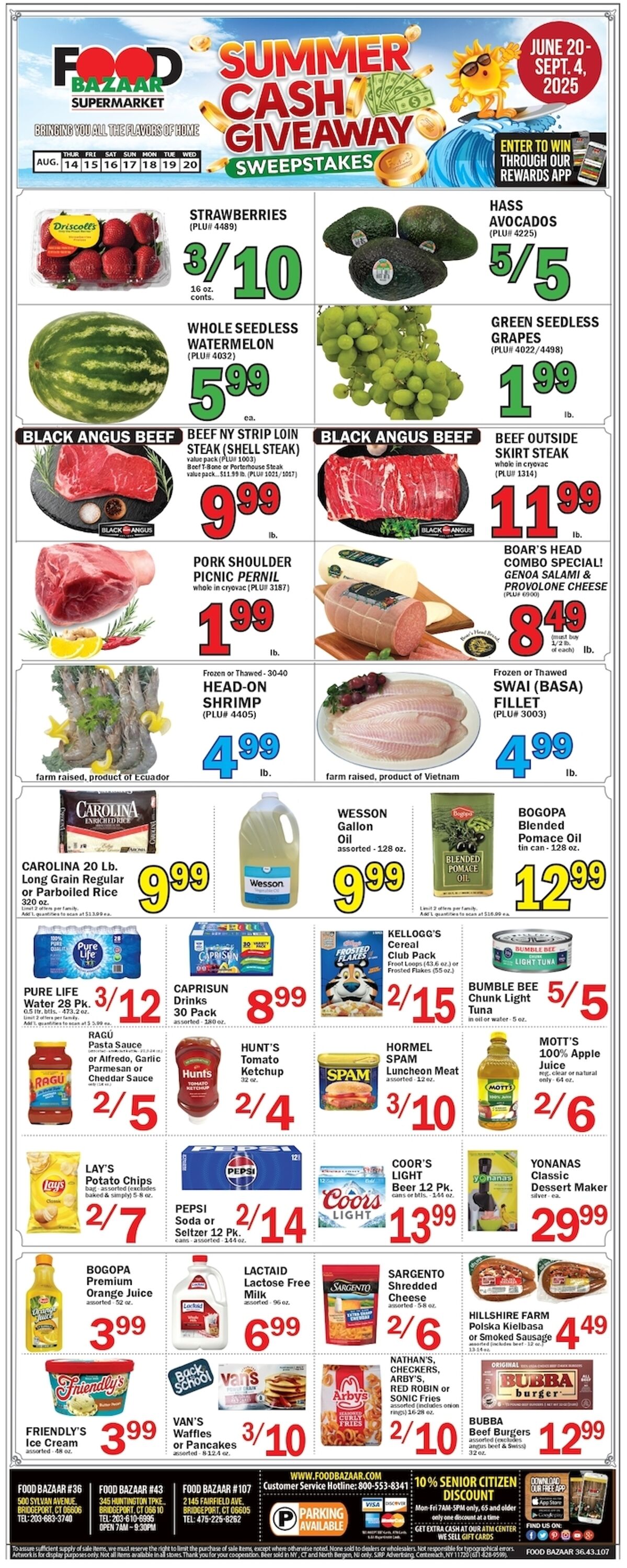 Weekly ad Food Bazaar 08/14/2025 - 08/20/2025