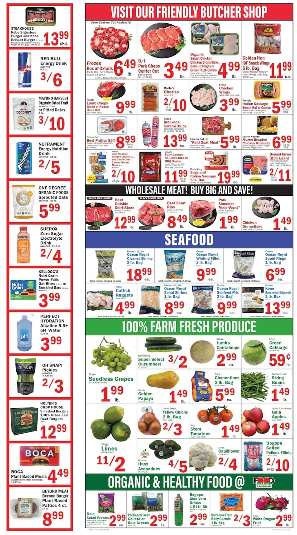 Weekly ad Food Bazaar 08/07/2025 - 08/13/2025