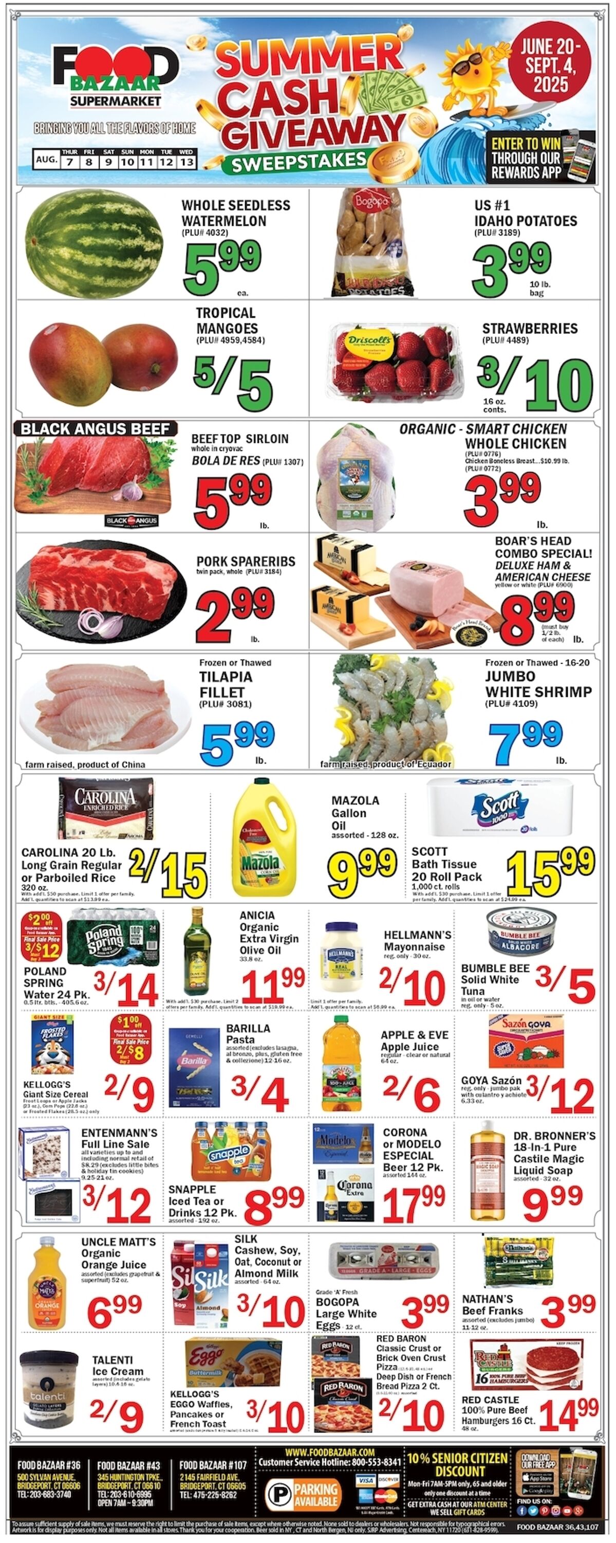 Weekly ad Food Bazaar 08/07/2025 - 08/13/2025