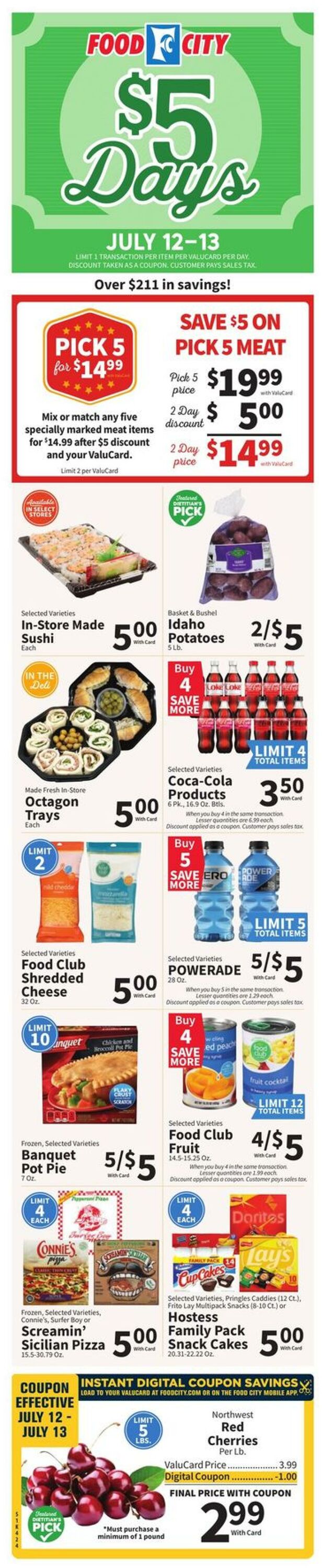 Weekly ad Food City 07/10/2024 - 07/16/2024